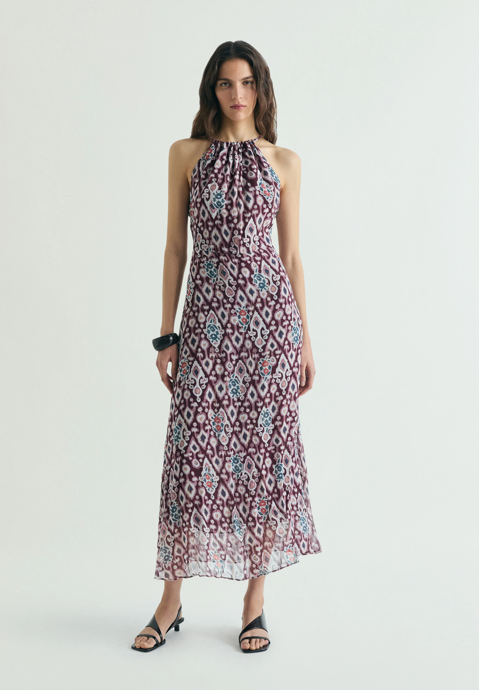 VESTIDO MIDI ESTAMPADO