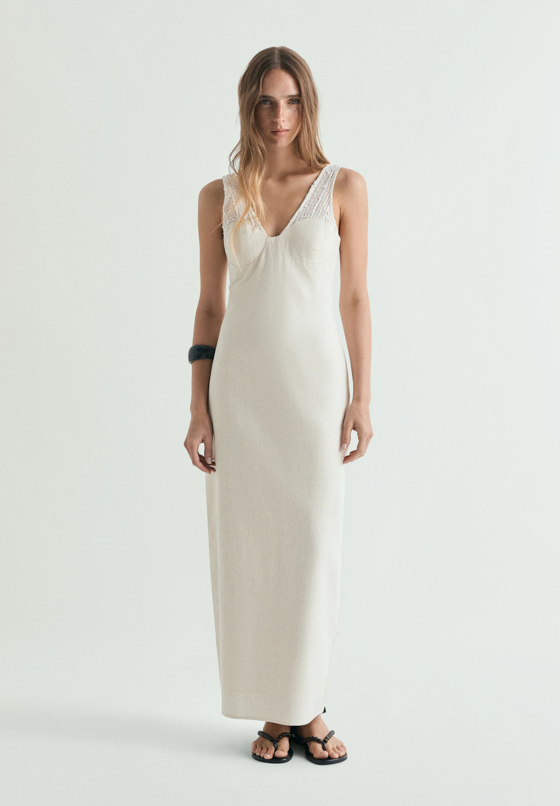 VESTIDO MIDI LINO - Image 2