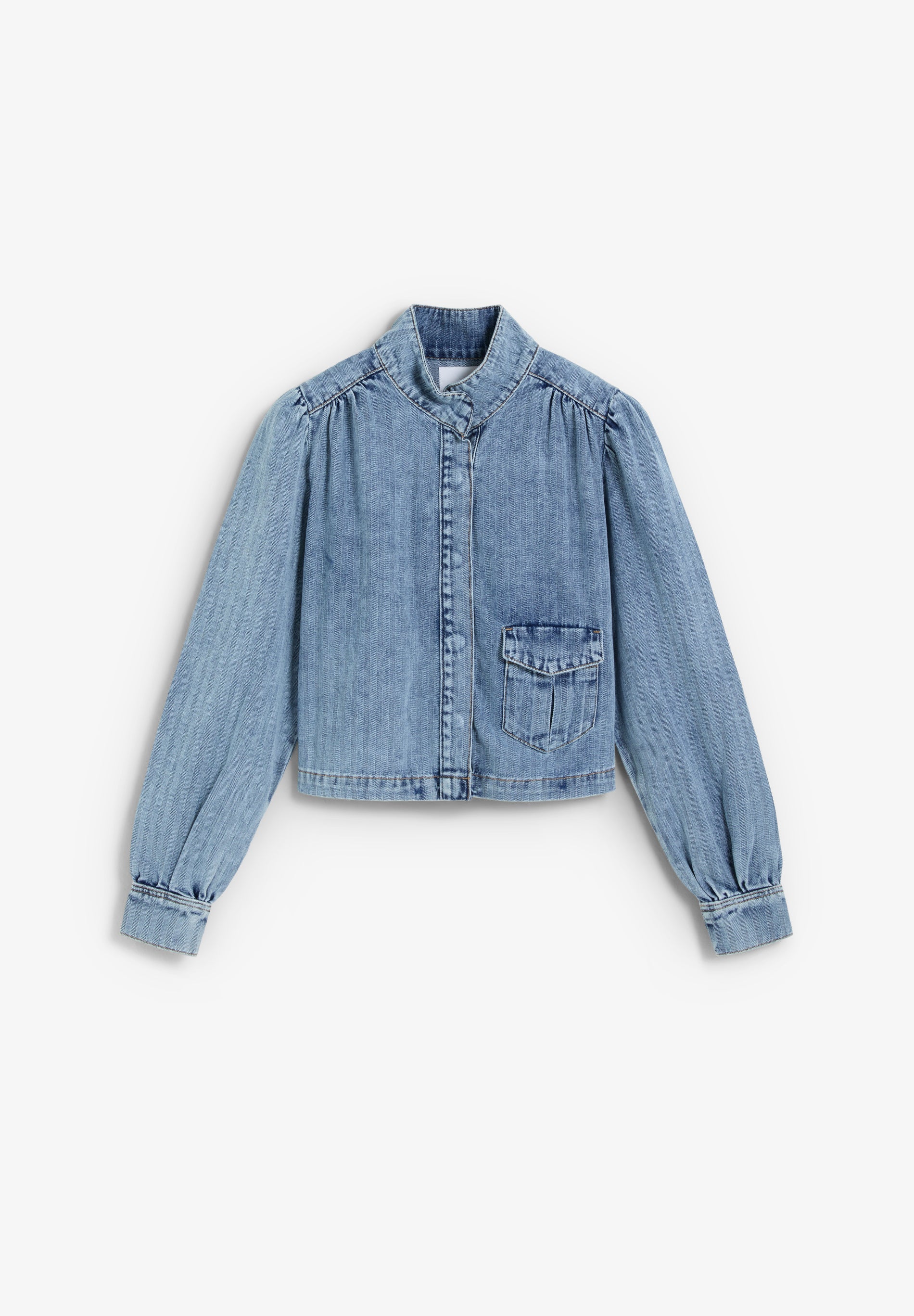 CHAQUETA DENIM MANGAS ABULLONADAS - Image 4