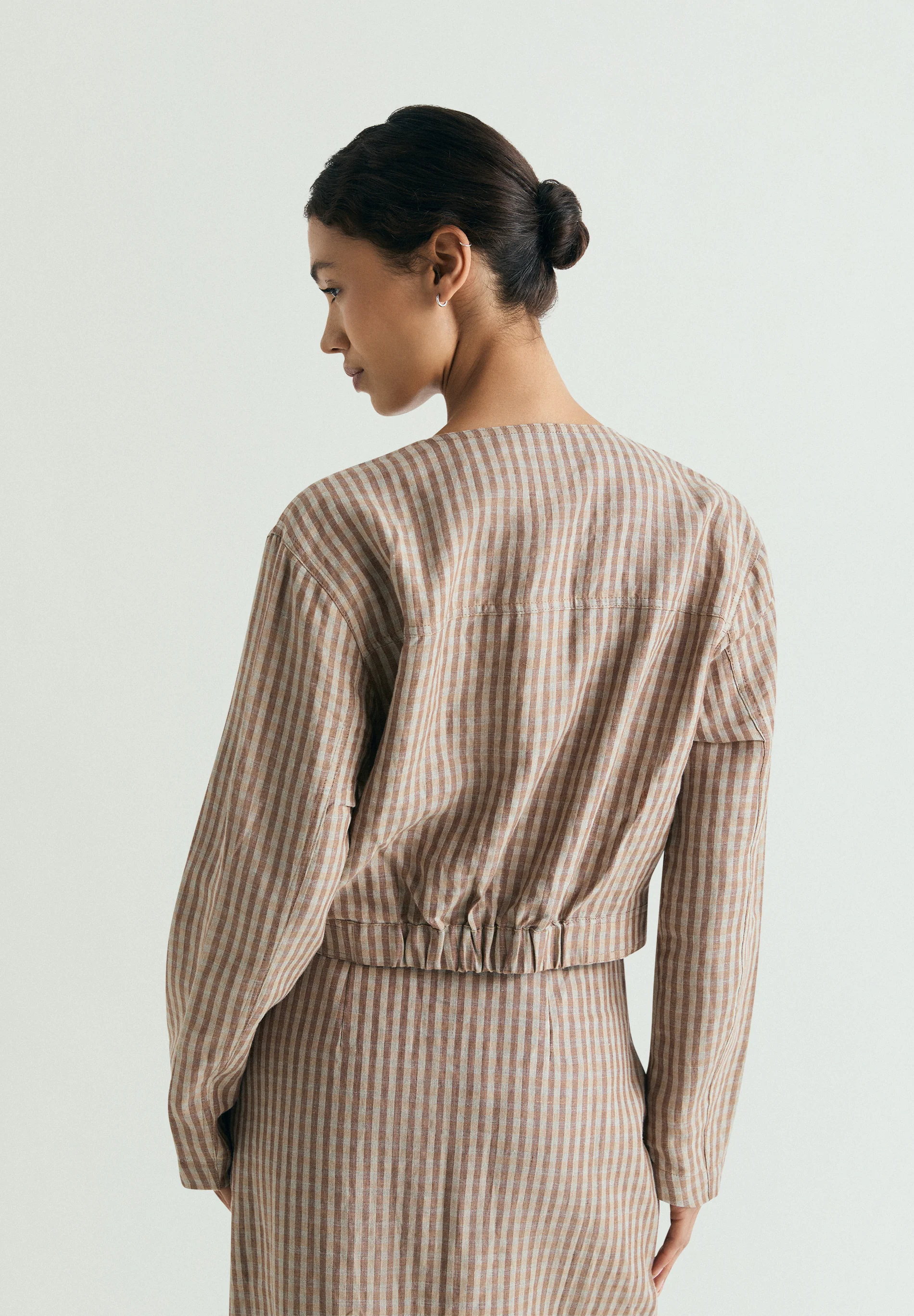 CHAQUETA LINO VICHY - Image 3