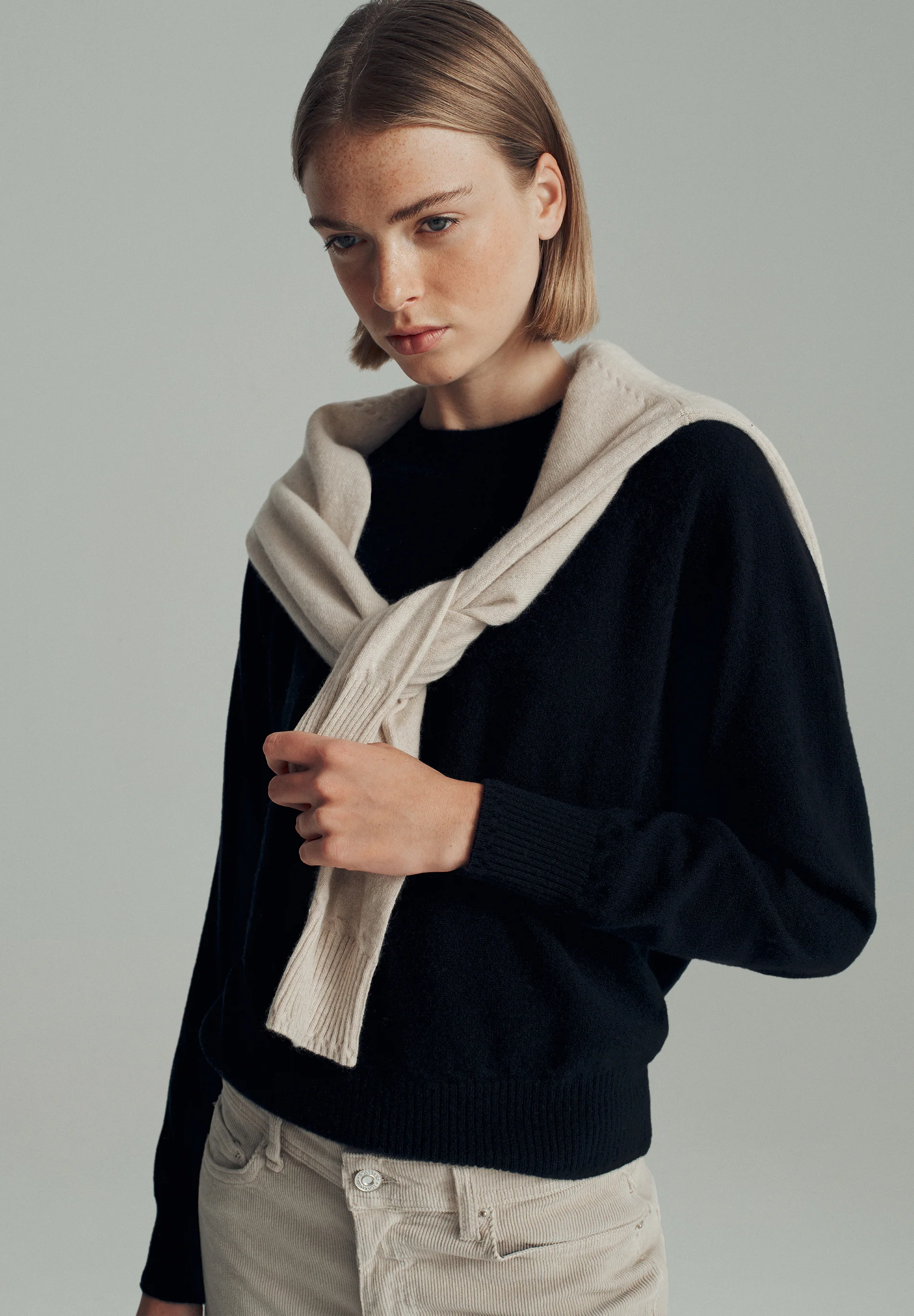 JERSEY 100% CASHMERE CUELLO REDONDO