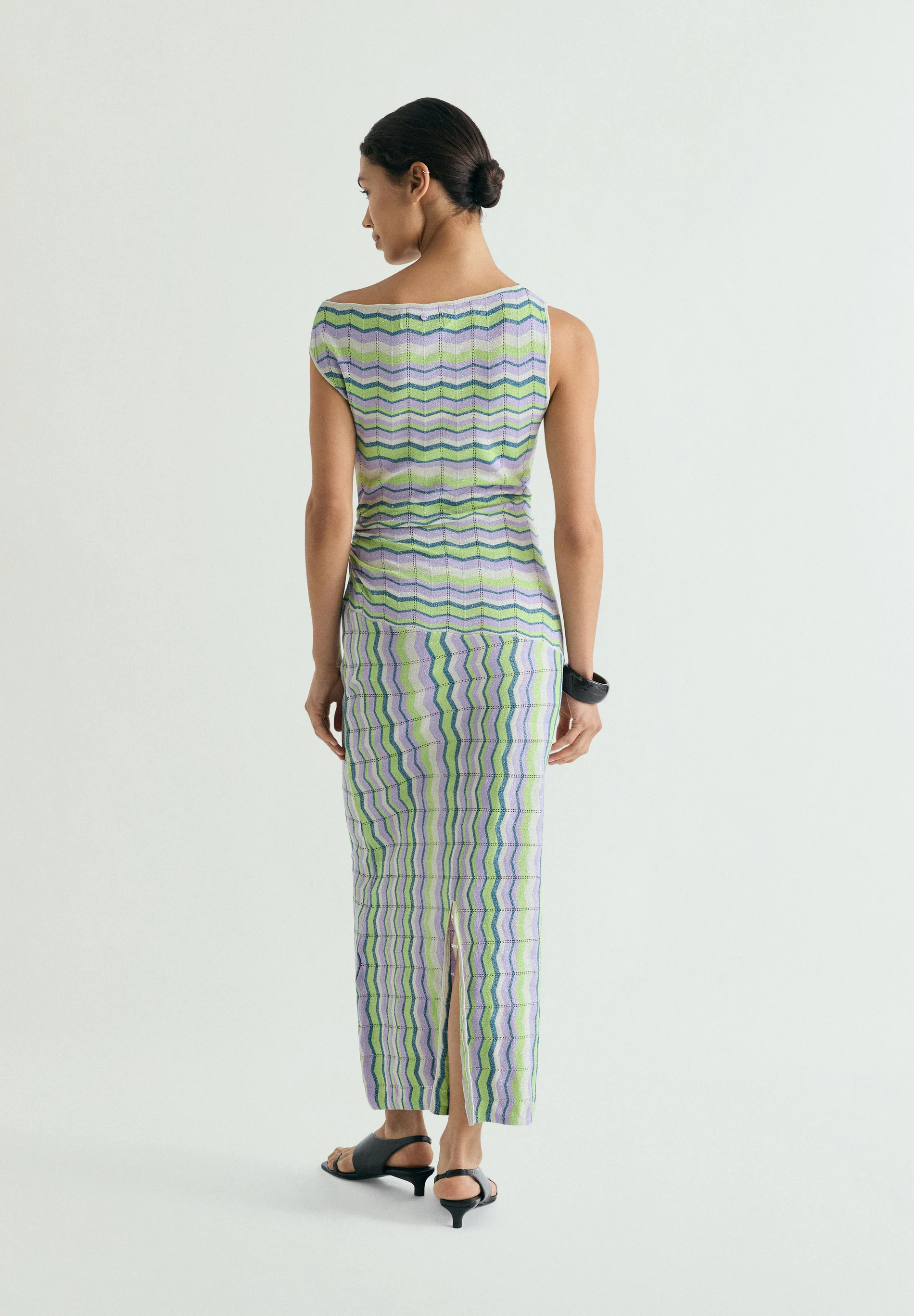 VESTIDO MIDI PUNTO ZIGZAG - Image 3