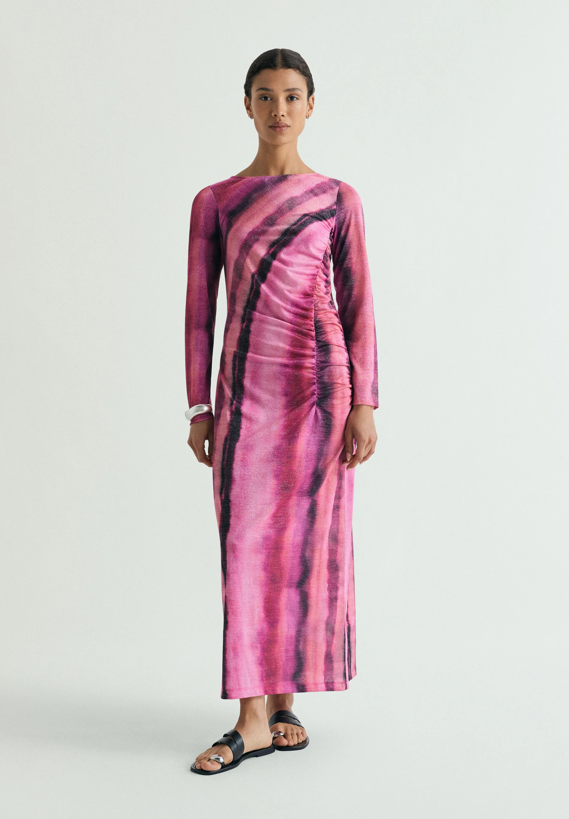 VESTIDO LÚREX TIE-DYE
