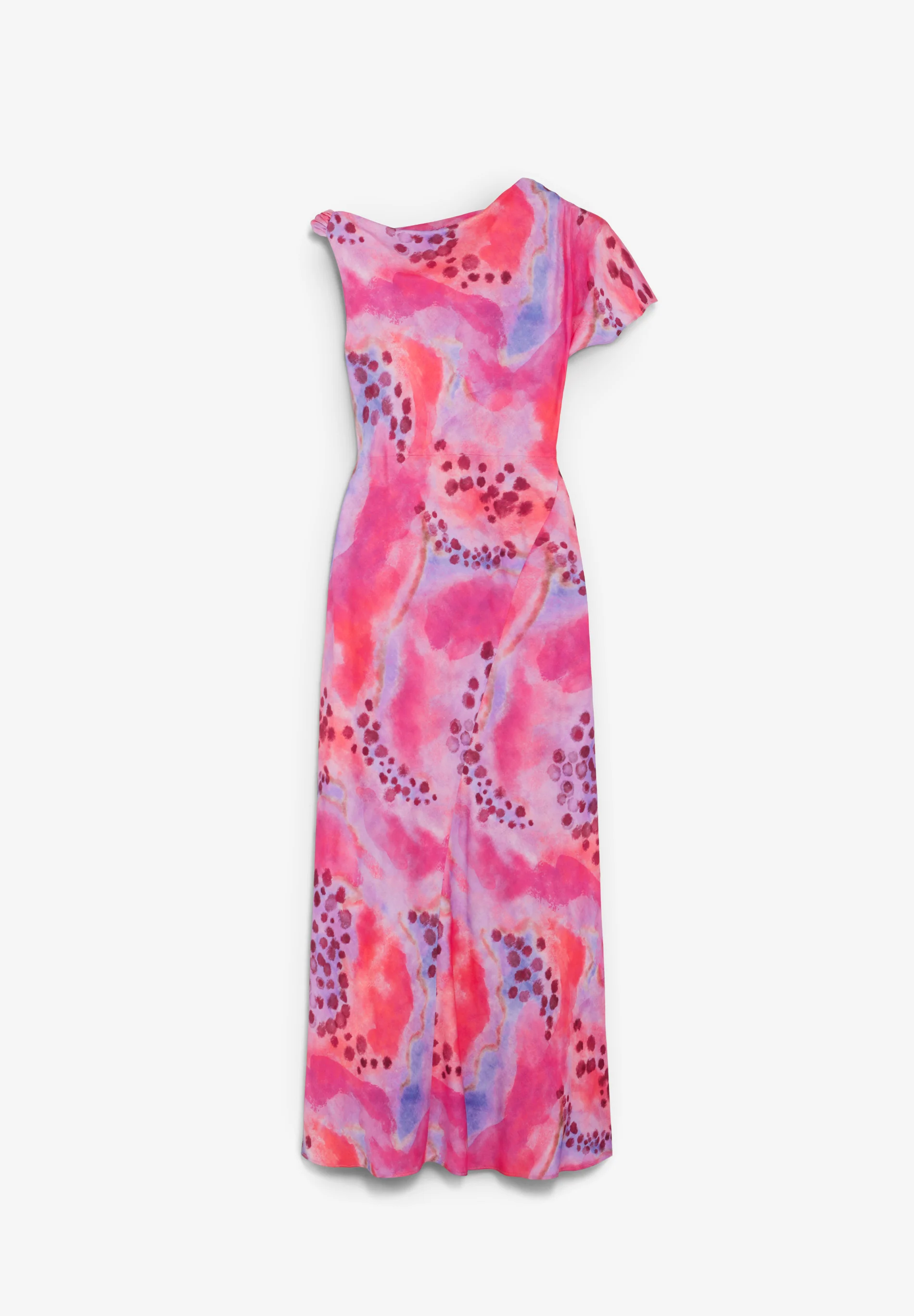 VESTIDO ASIMÉTRICO SATINADO - Image 4