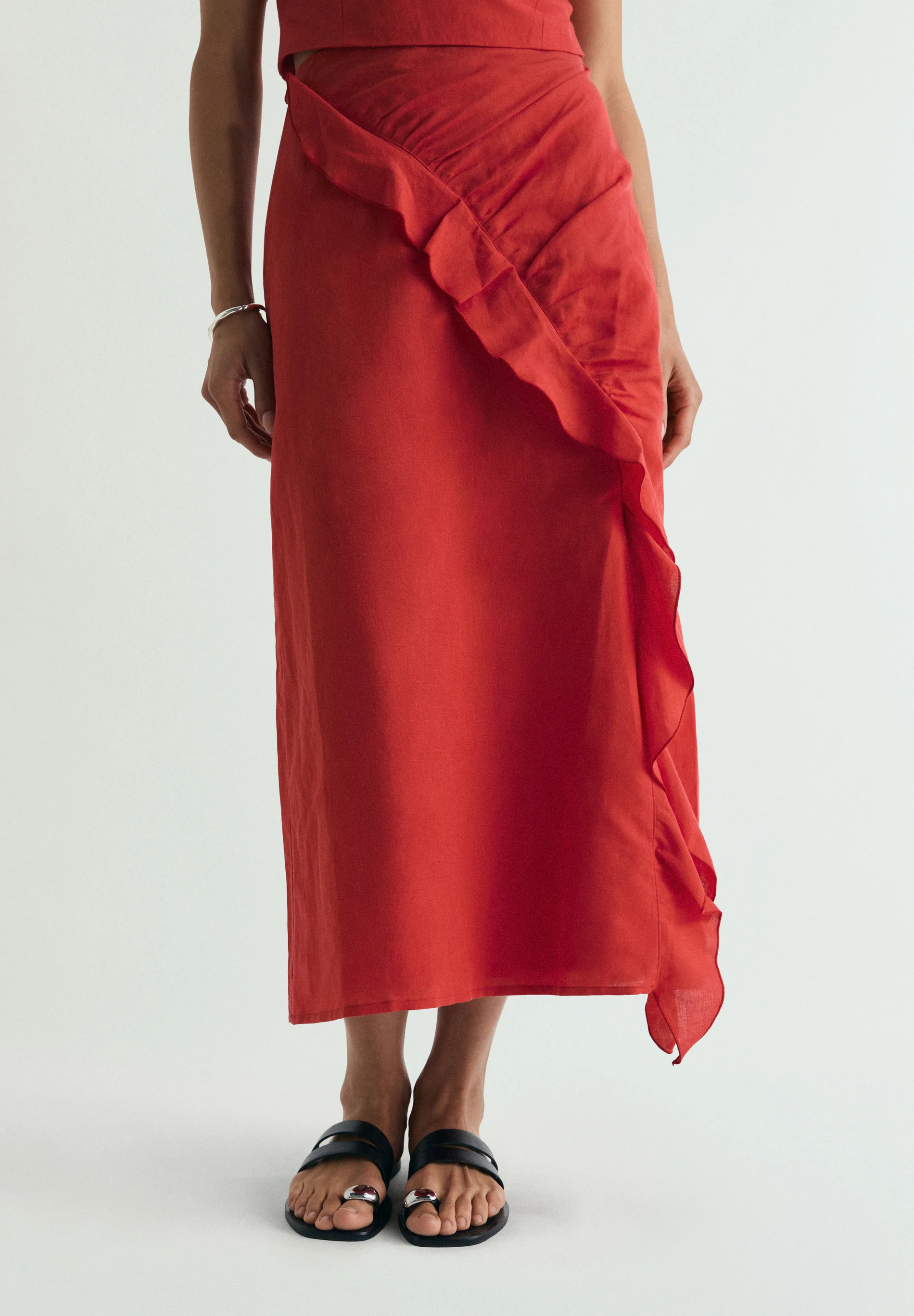FALDA MIDI VOLANTE - Image 2