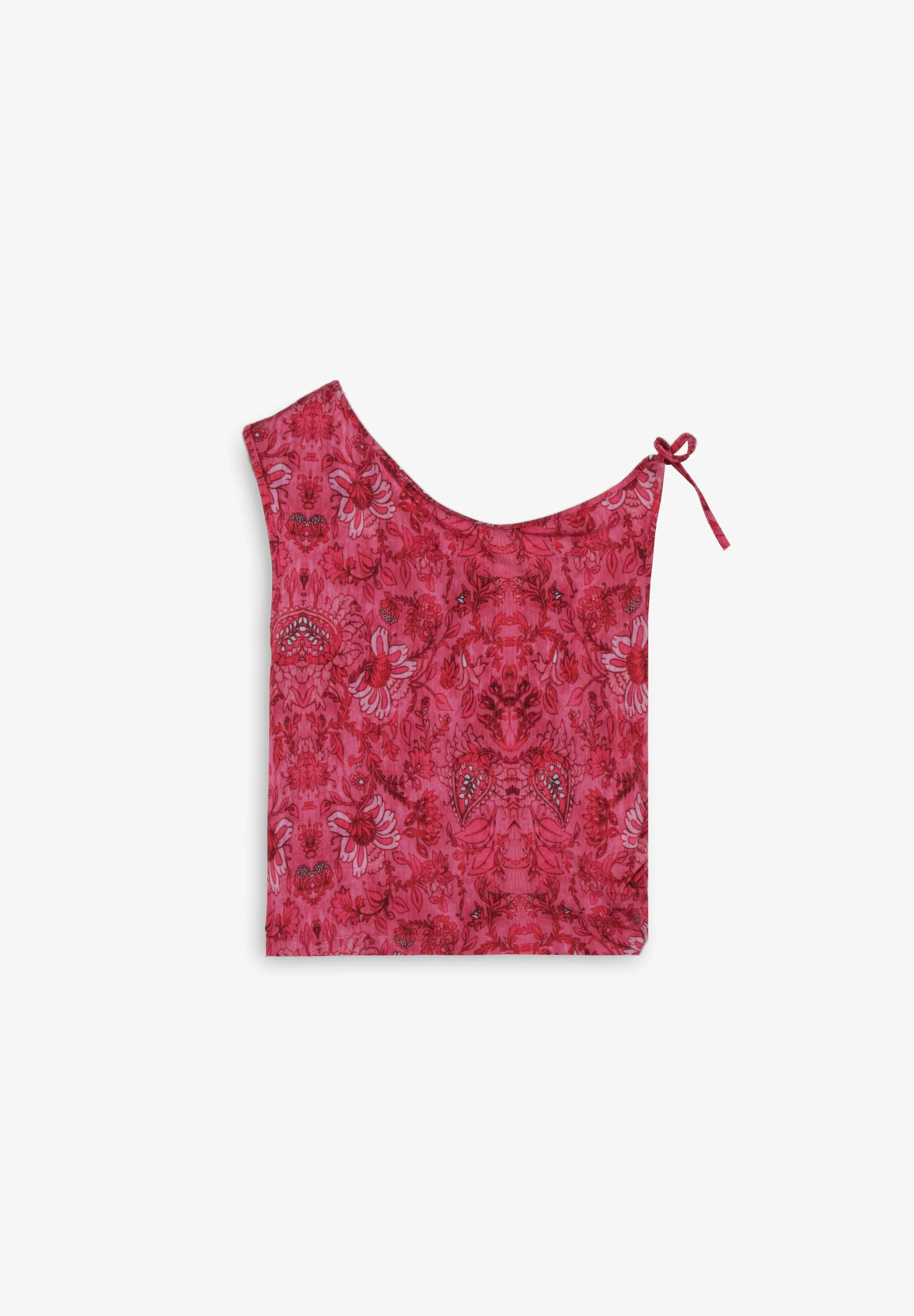 TOP ASIMÉTRICO ESTAMPADO