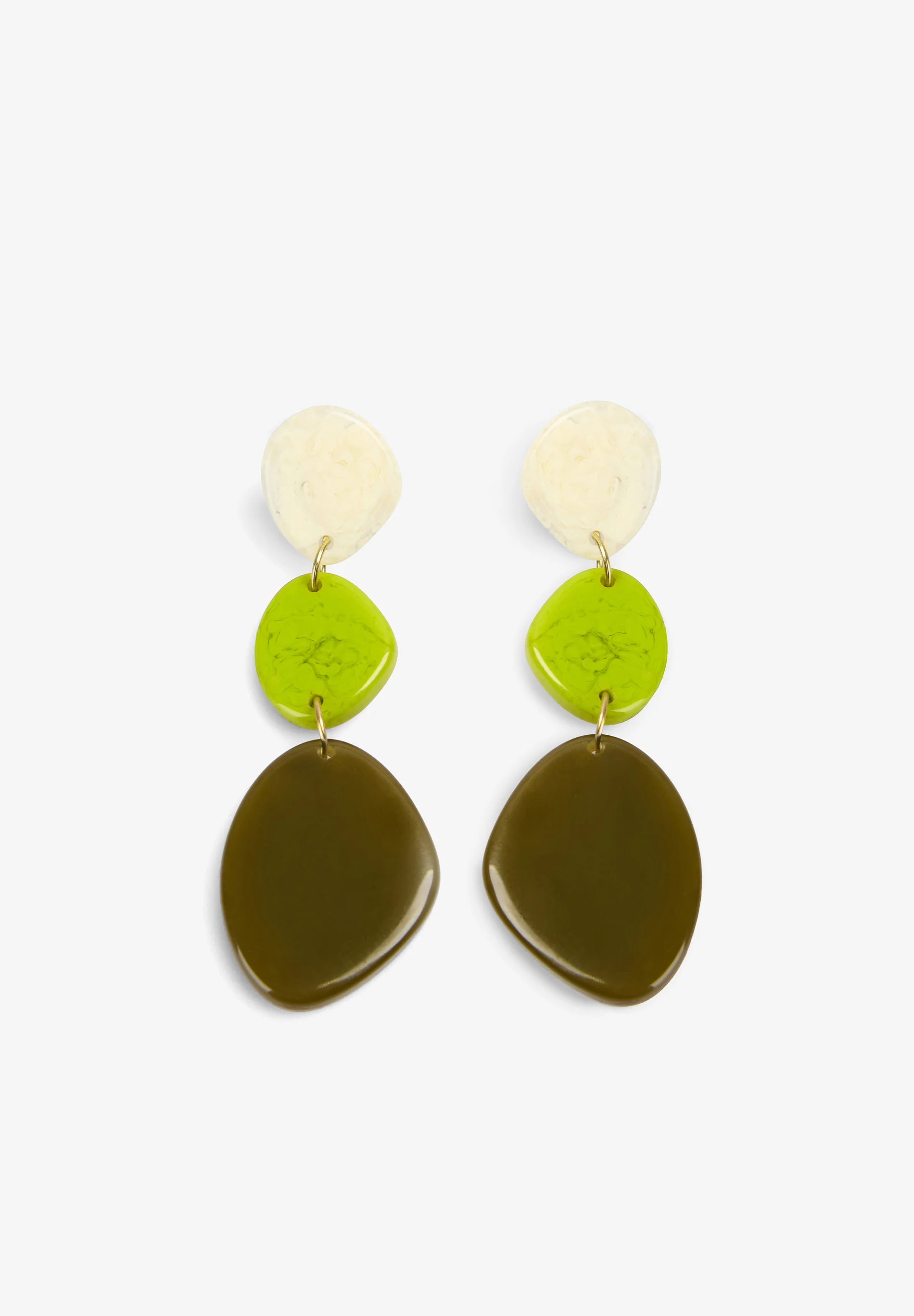 PENDIENTES LARGOS TRICOLOR
