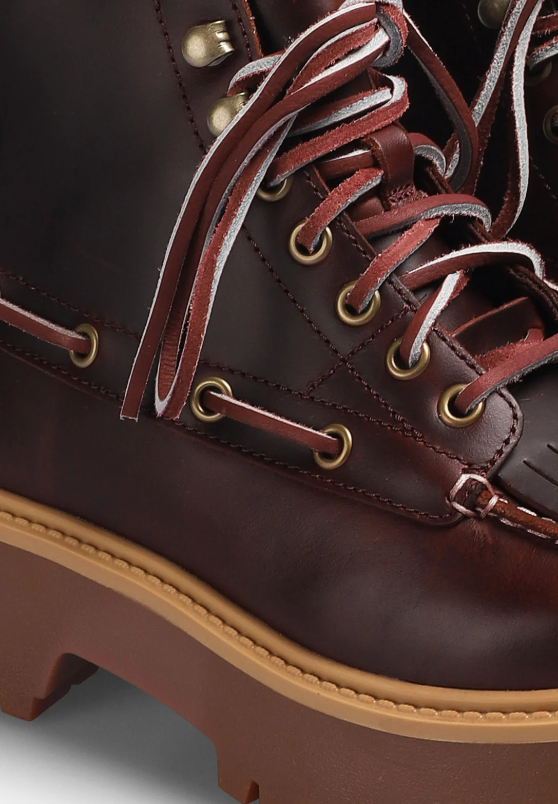 TIMBERLAND | STONE STREET MID LACE UP BOOT BURGUNDY FULL GRAIN - Image 4