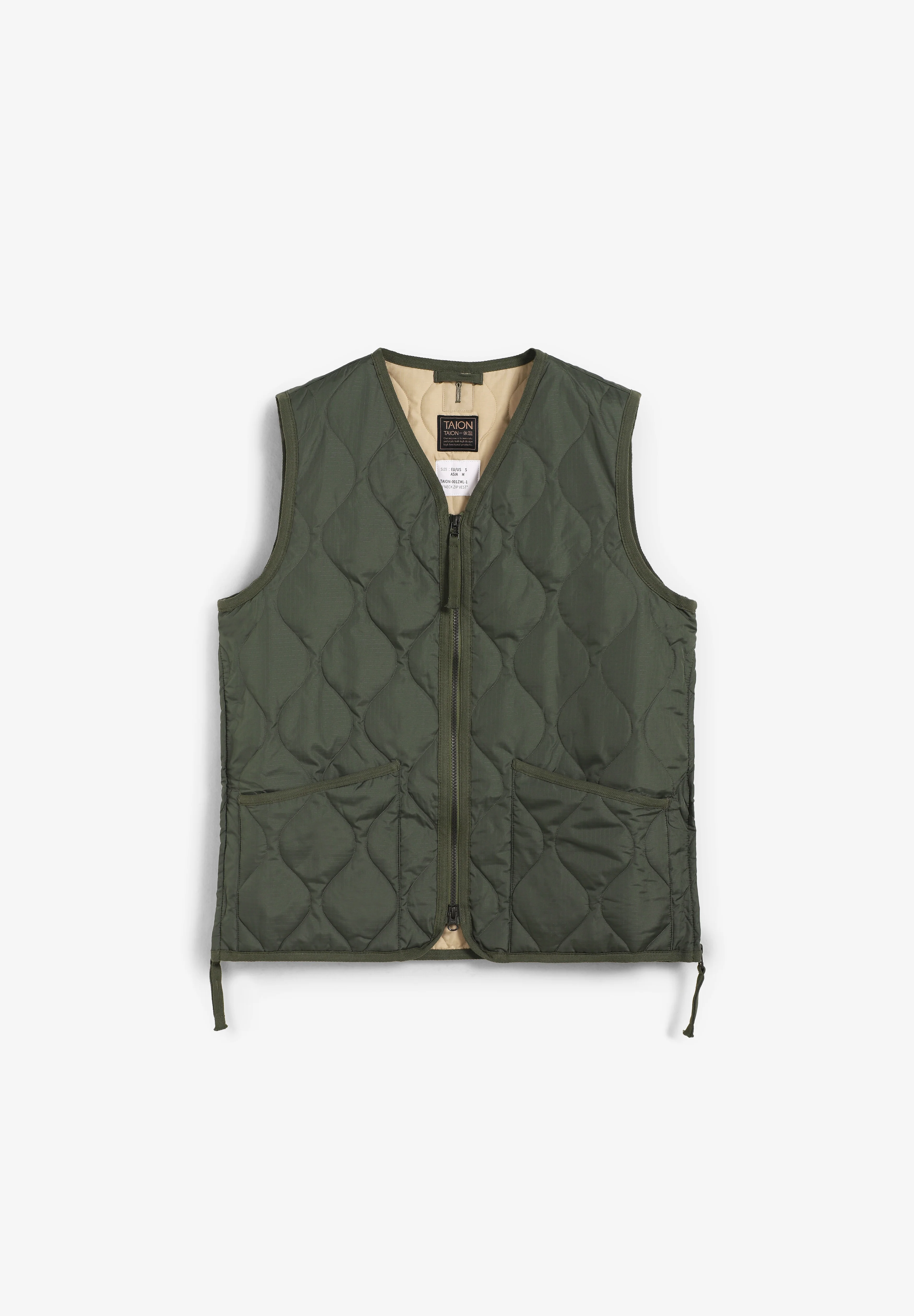TAION | CHALECO MILITAR CUELLO V Y CREMALLERA UNISEX - Image 3