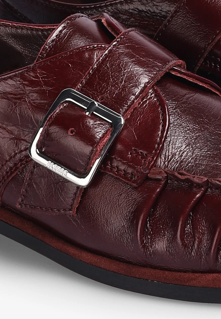 ALOHAS | BRANDY BURGUNDY LEATHER LOAFERS - Image 4