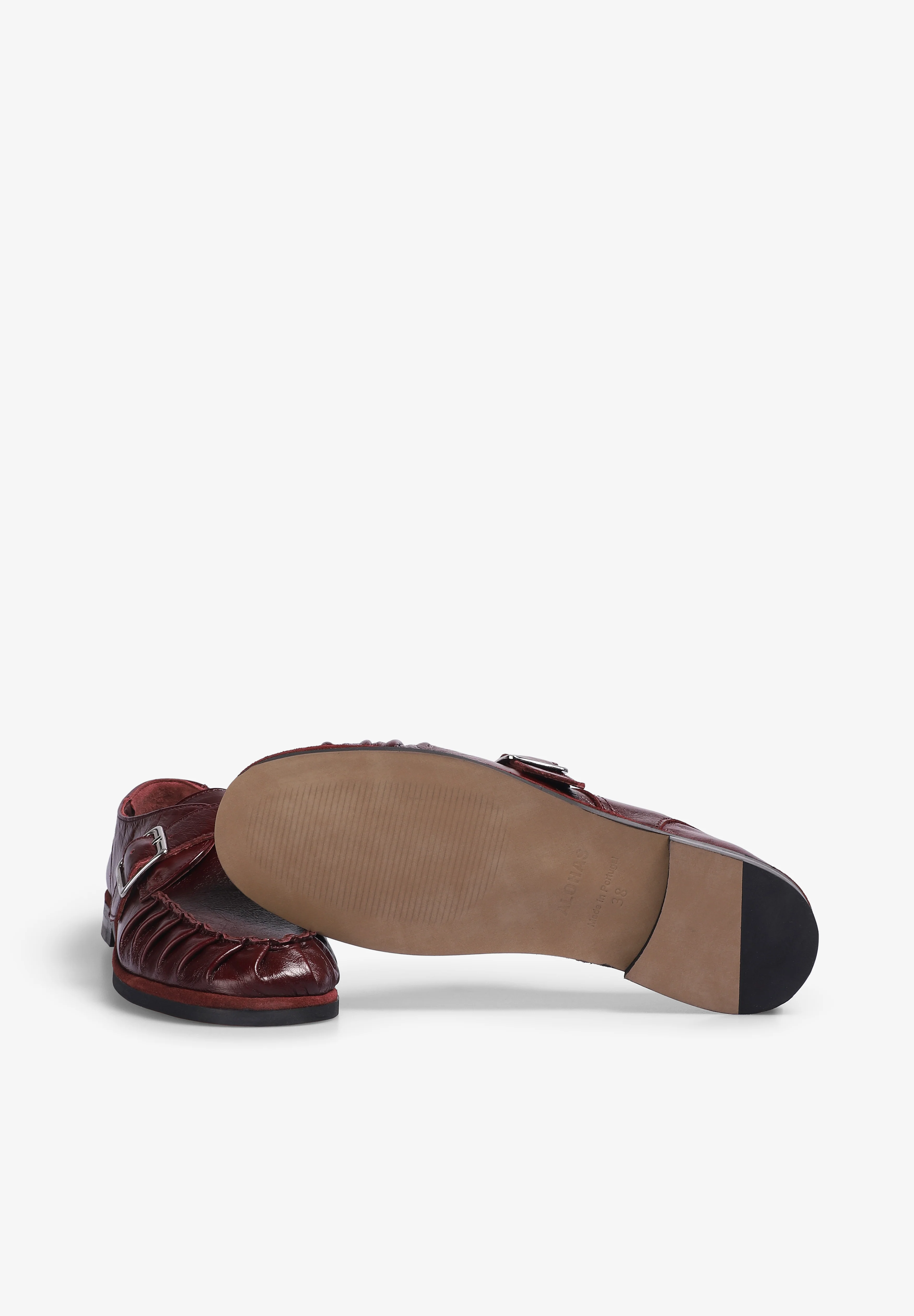 ALOHAS | BRANDY BURGUNDY LEATHER LOAFERS - Image 6