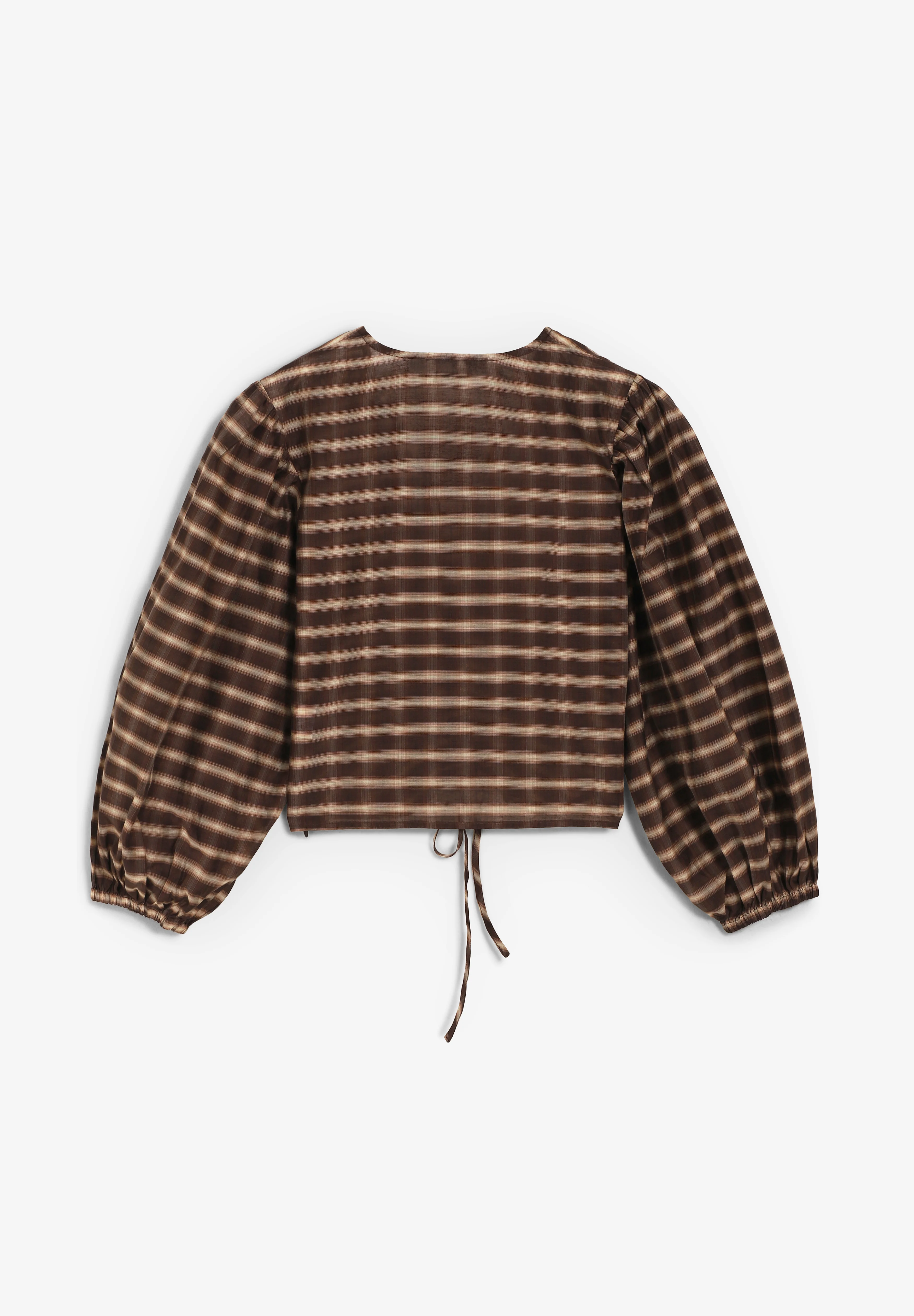 THE TINY BIG SISTER | BLUSA CHECK V-NECK - Image 4