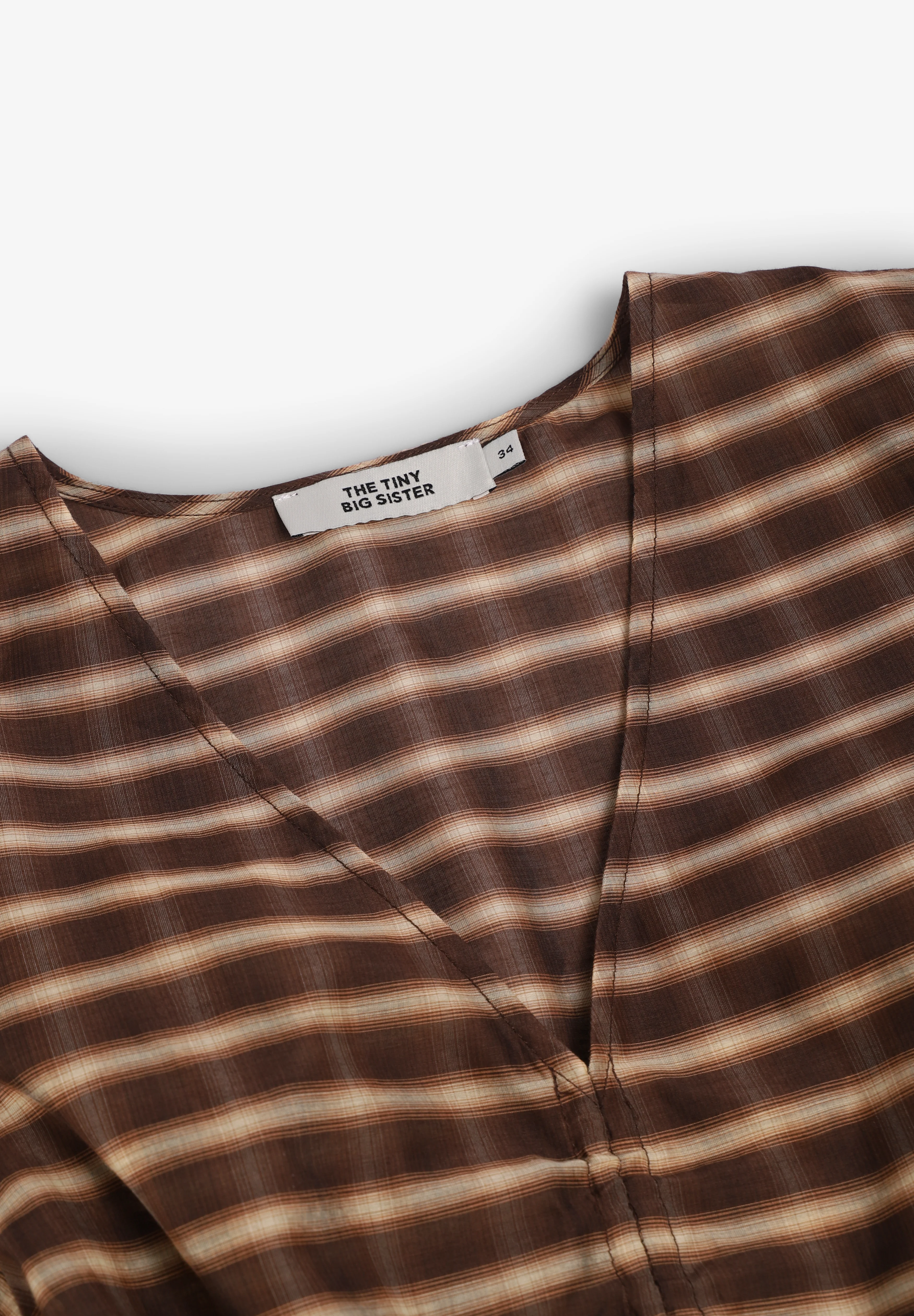 THE TINY BIG SISTER | BLUSA CHECK V-NECK - Image 5