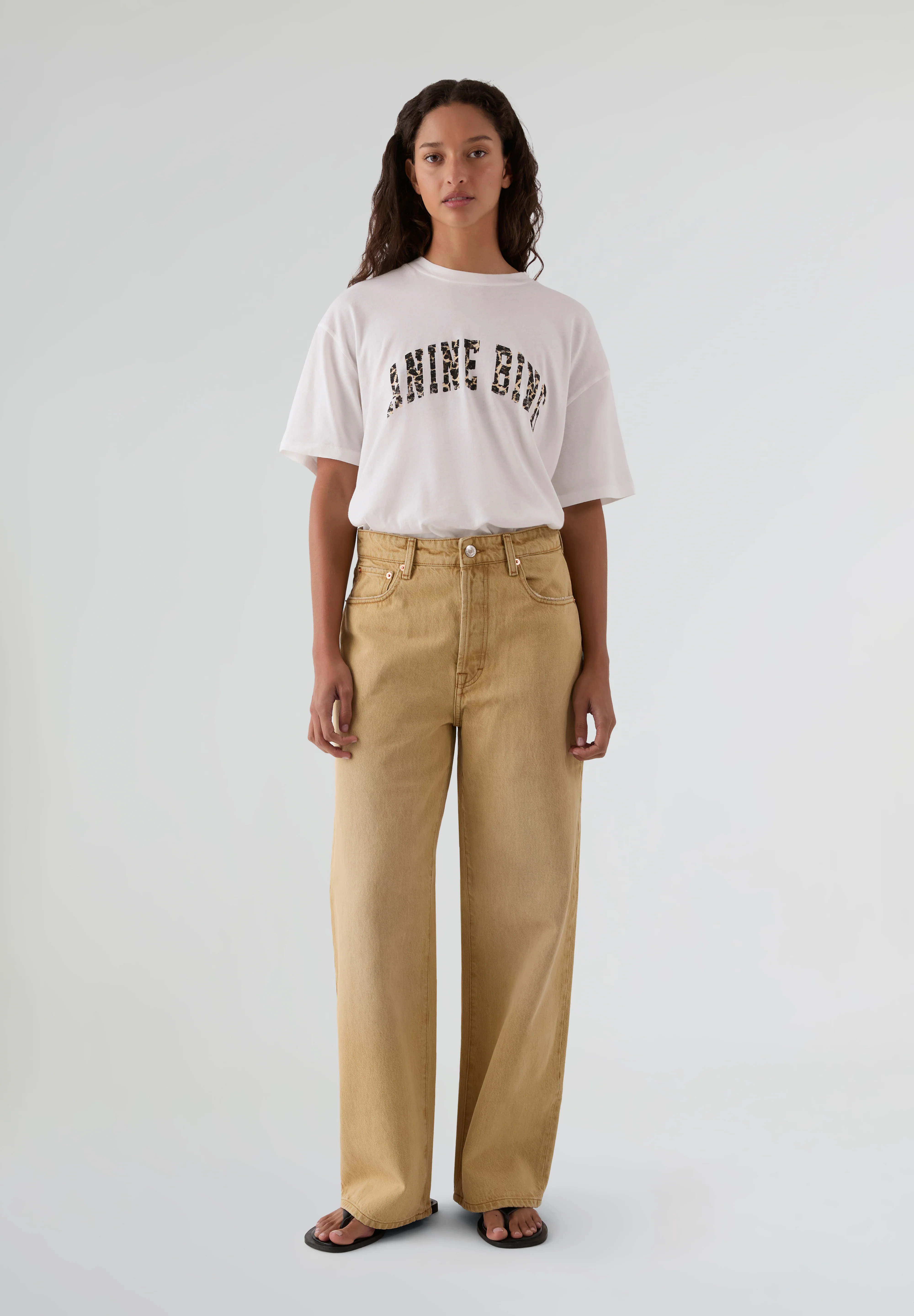ANINE BING | CAMISETA WALKER LEOPARD