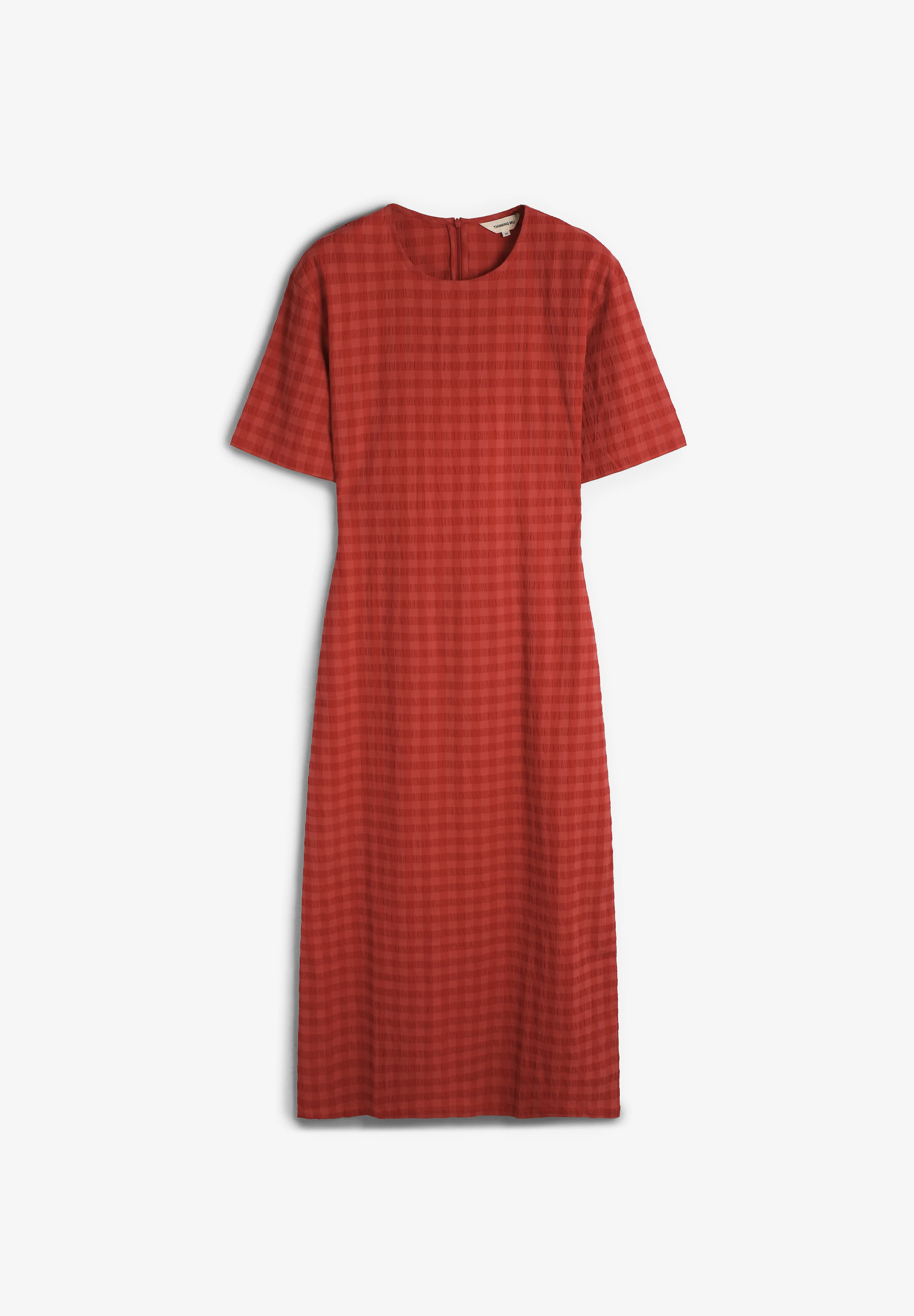 THINKING MU | VESTIDO CHECKS SEERSUCKER KINA MUJER
