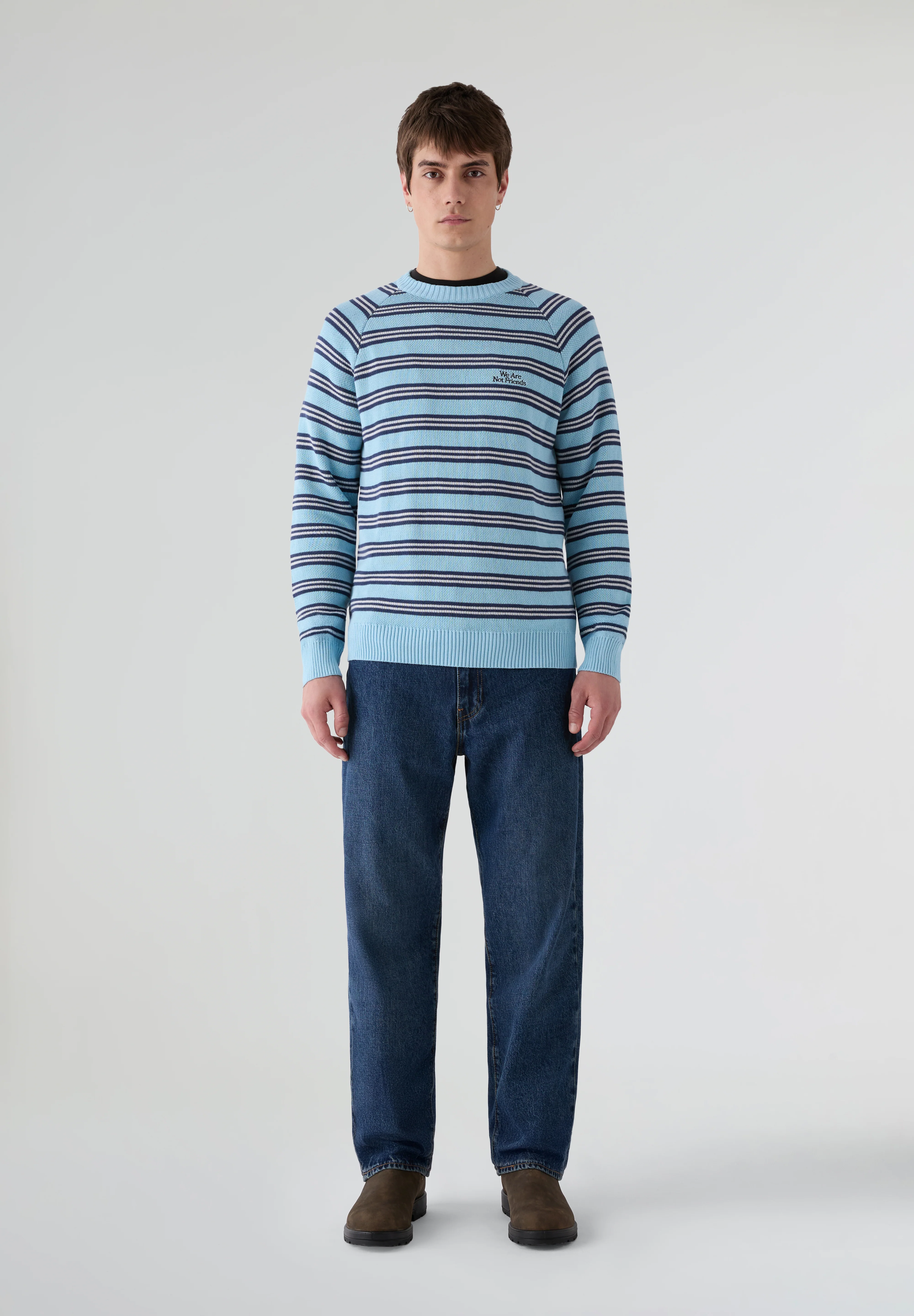 WE ARE NOT FRIENDS | SUDADERA STRIPER WANF