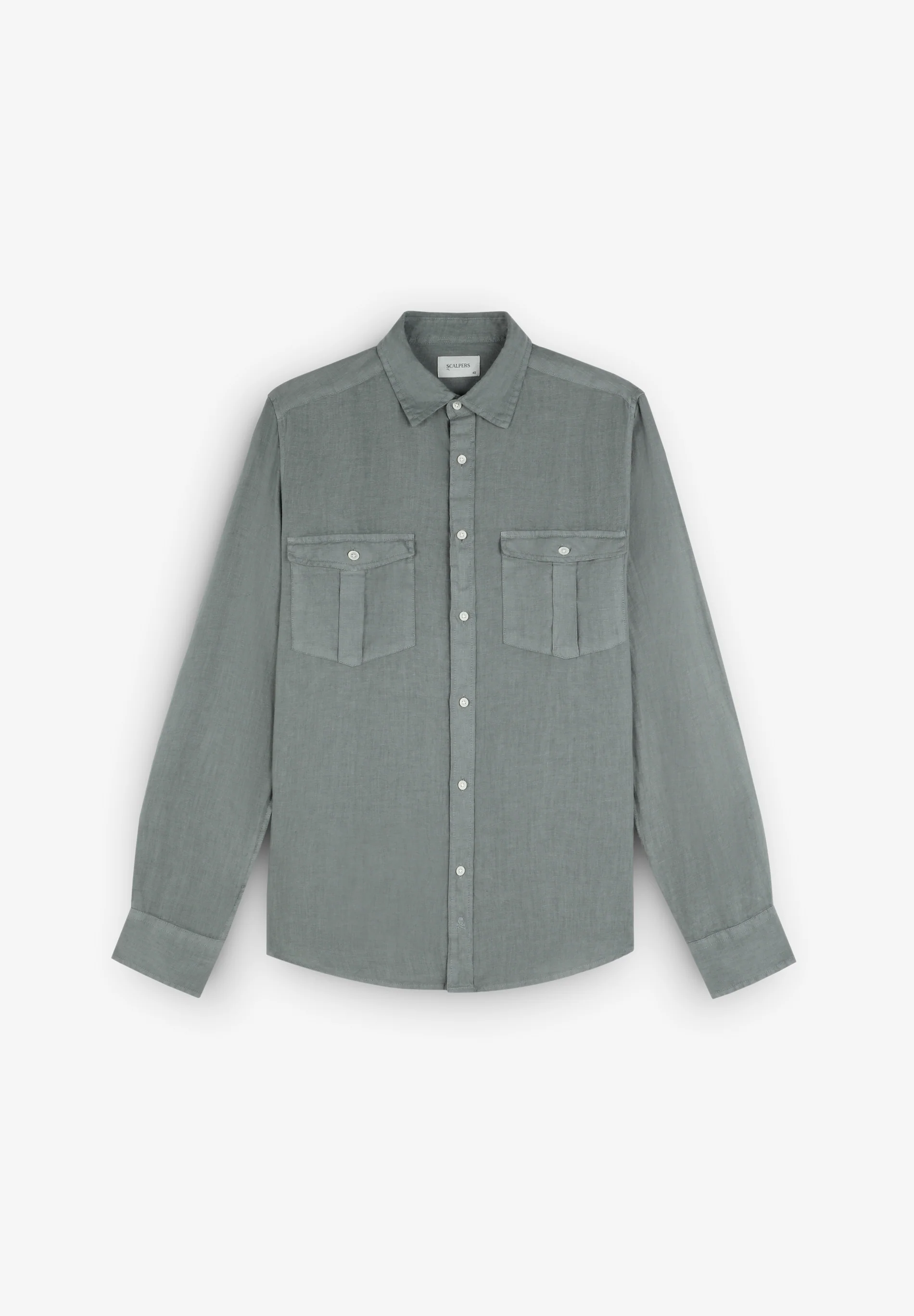 CAMISA BOLSILLOS LINO