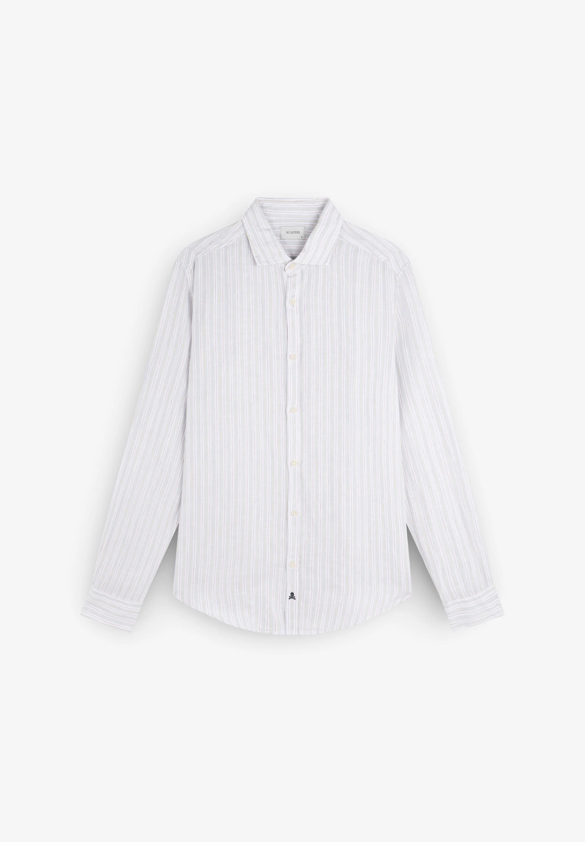 CAMISA RAYAS 100% LINO