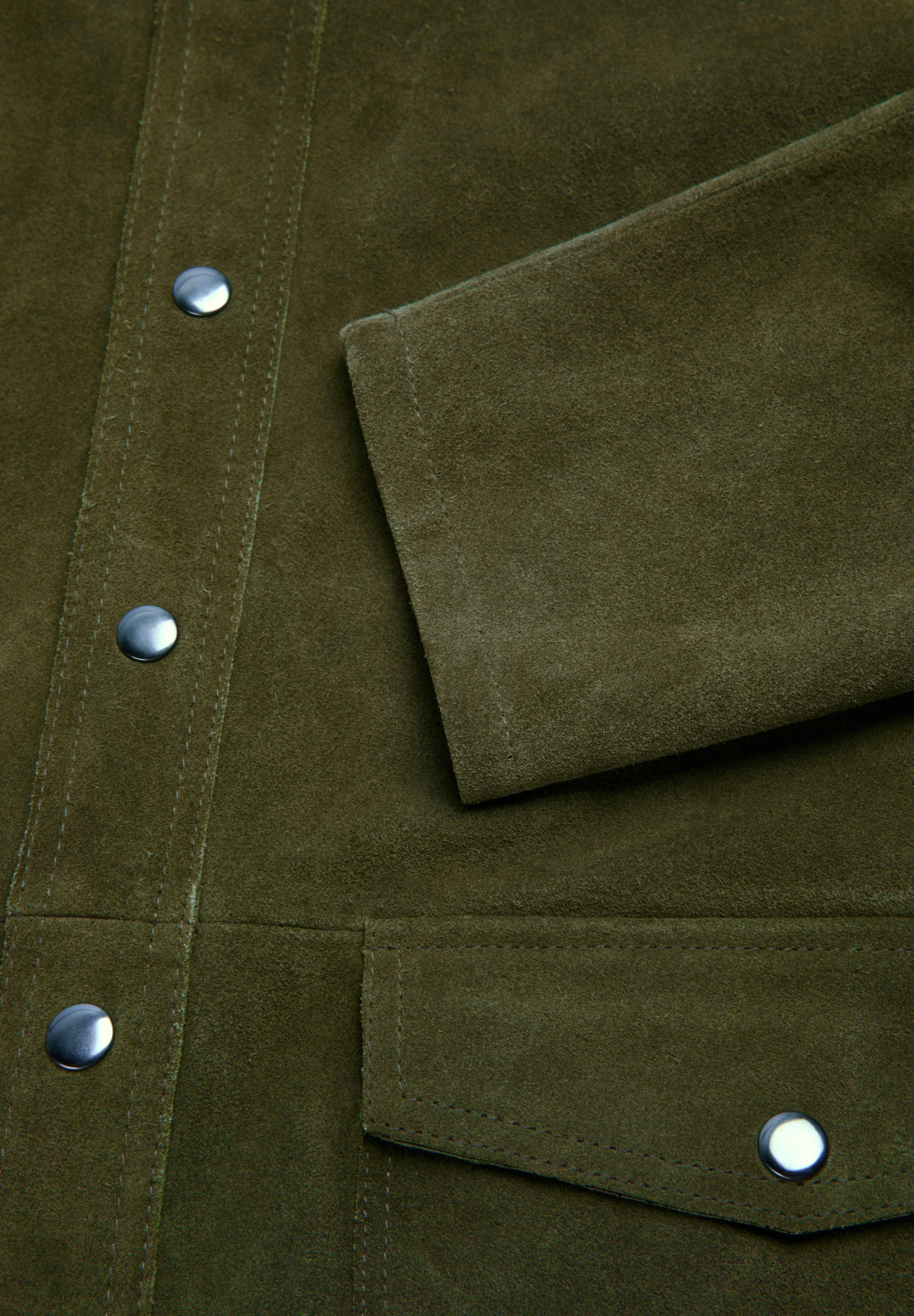 CHAQUETA PIEL BOLSILLOS TAPETA - Image 4