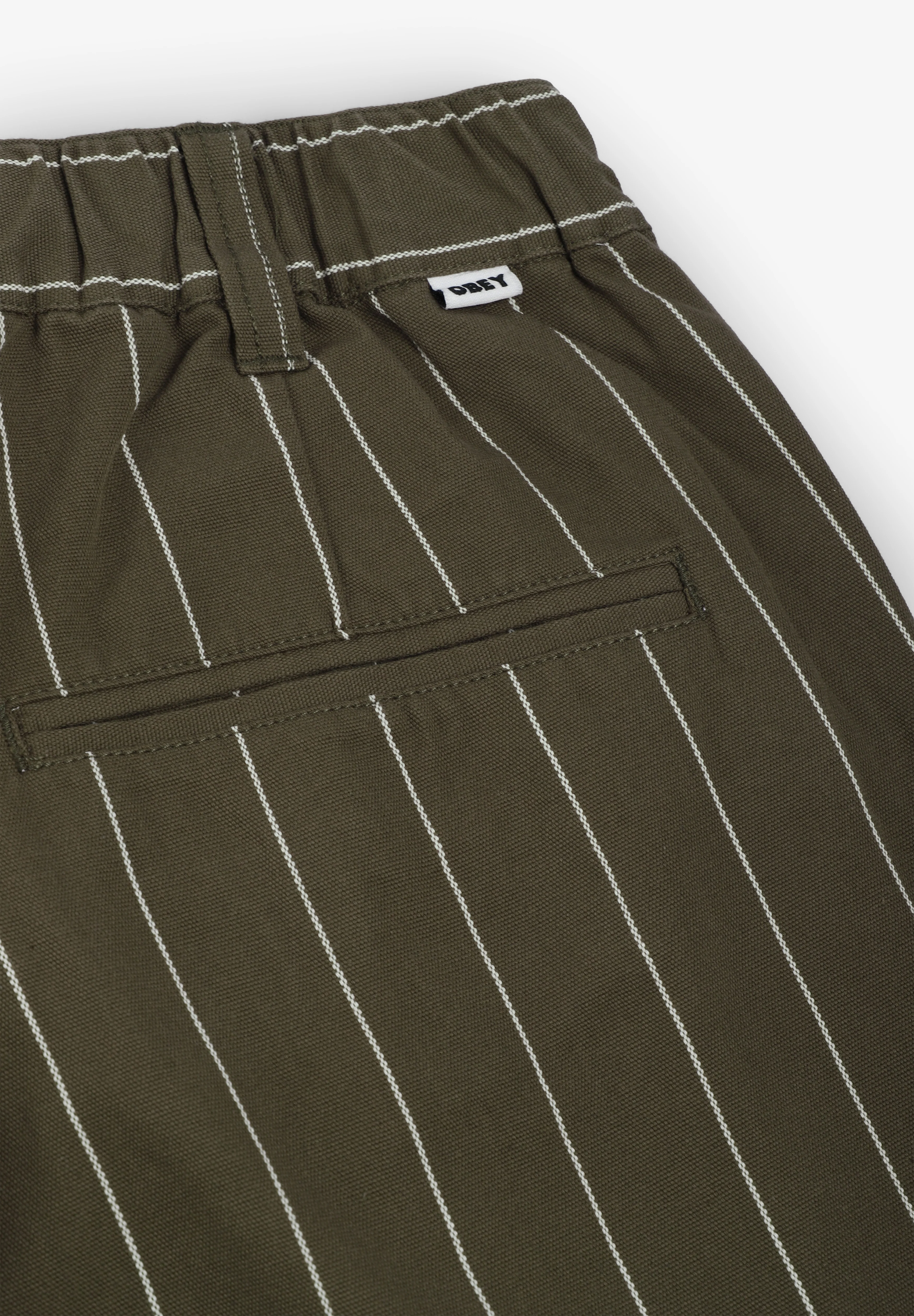 OBEY | BERMUDAS FOSTER STRIPE PLEATED - Image 4