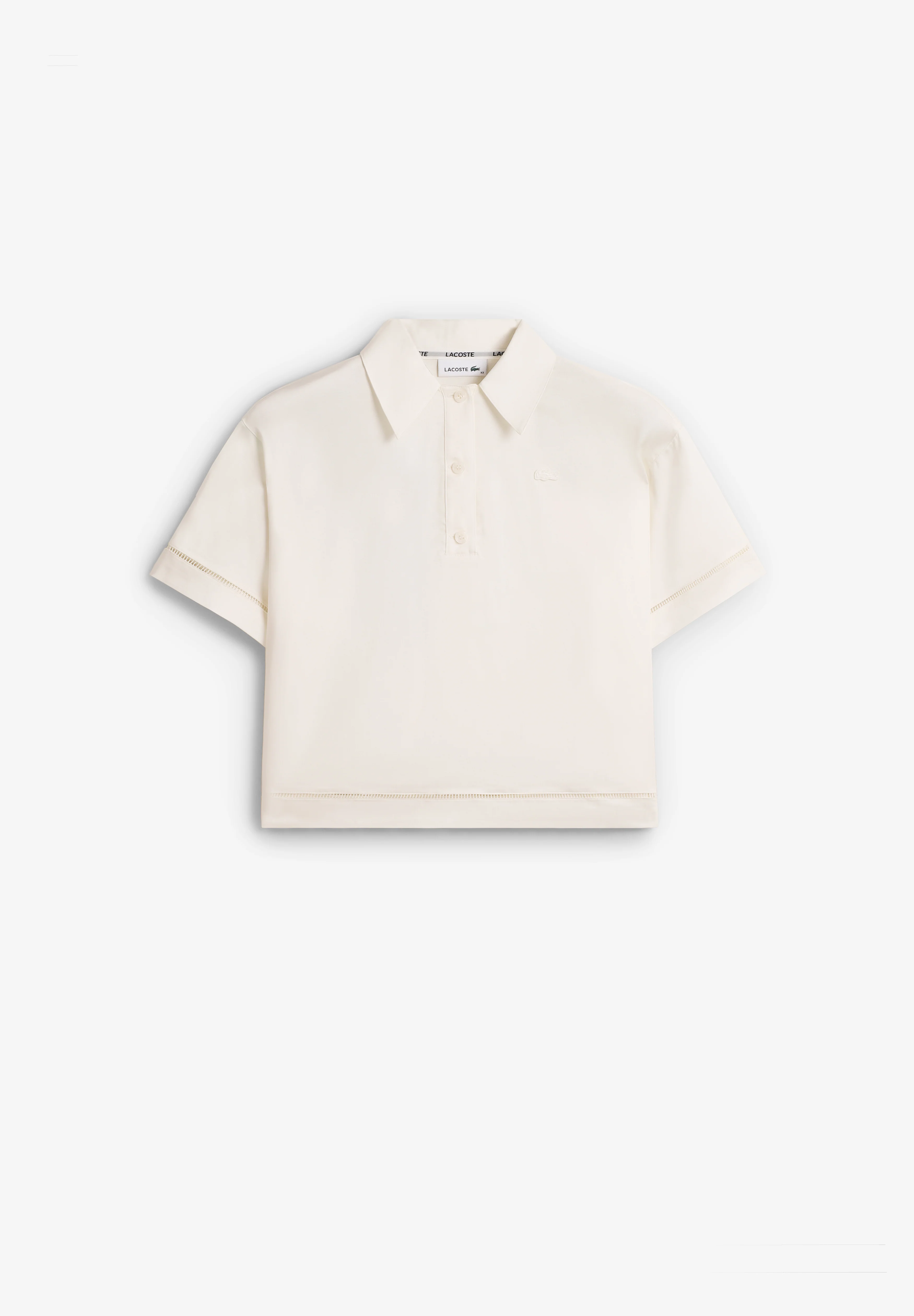 LACOSTE | POLO OVERSIZED SARGA MUJER