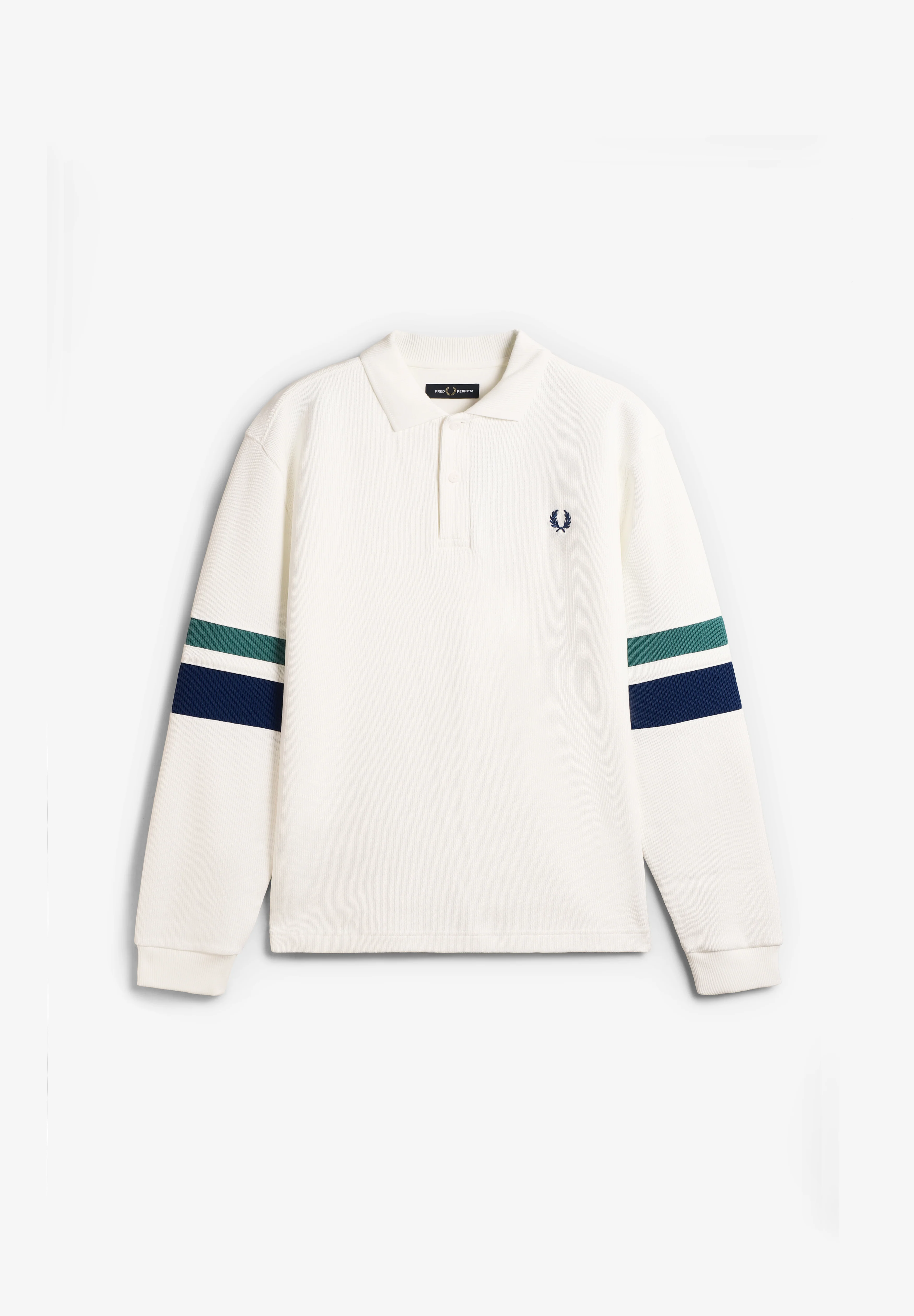 FRED PERRY | TIPPED SLEEVE COLLARED SWEAT