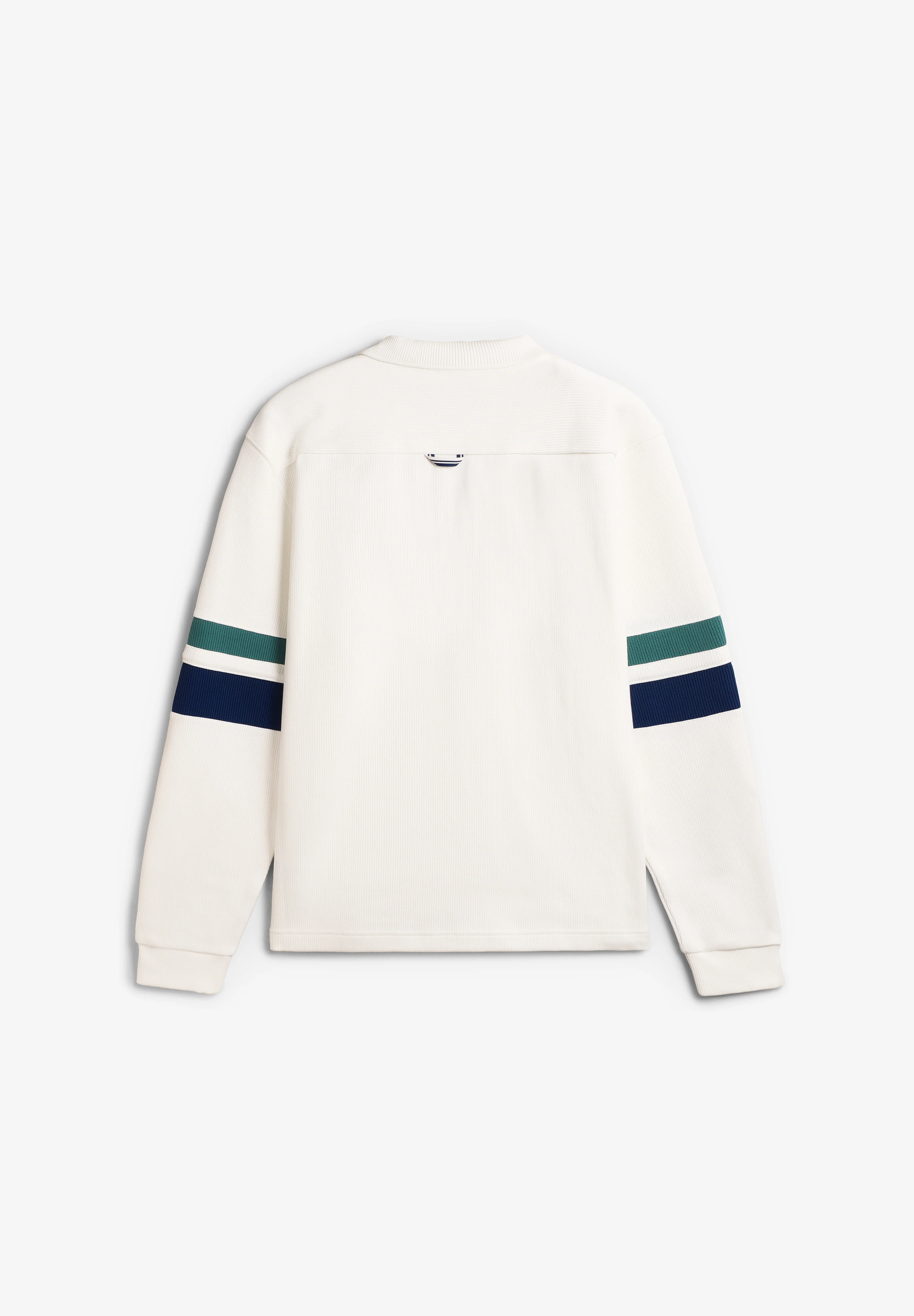 FRED PERRY | TIPPED SLEEVE COLLARED SWEAT - Image 2