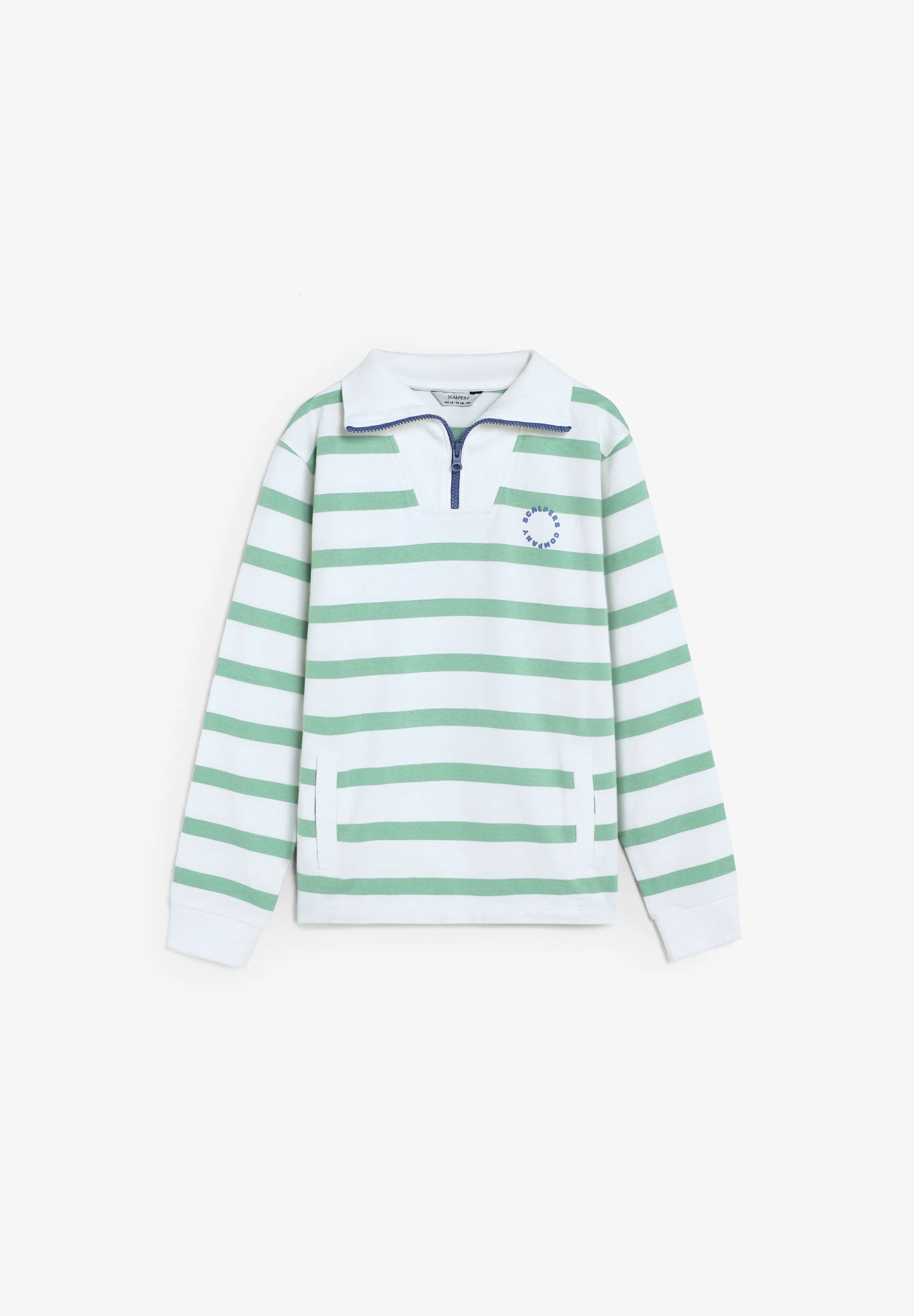 SUDADERA DE RAYAS CON CUELLO POLO - Image 4