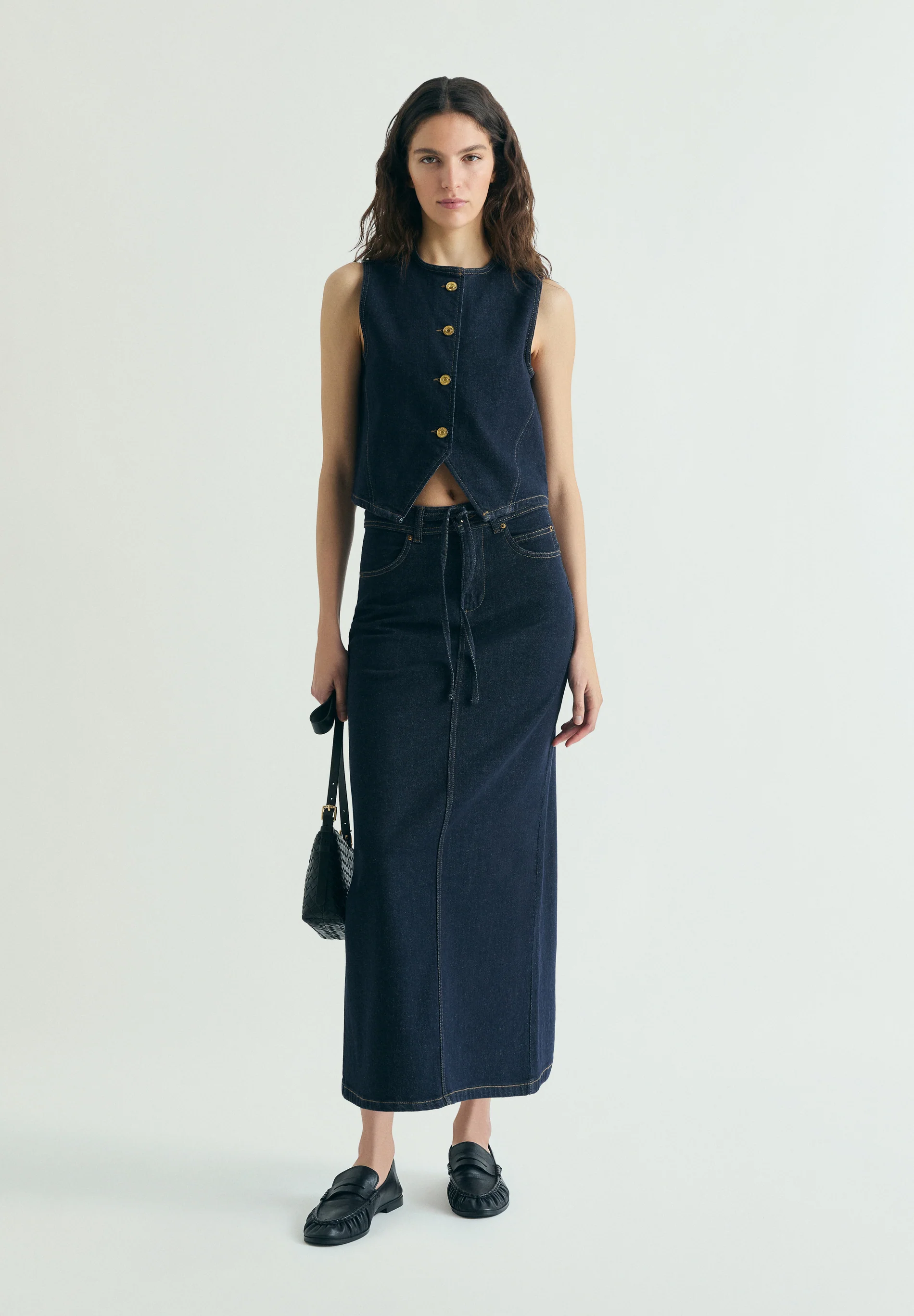 CHALECO DENIM CROPPED - Image 2