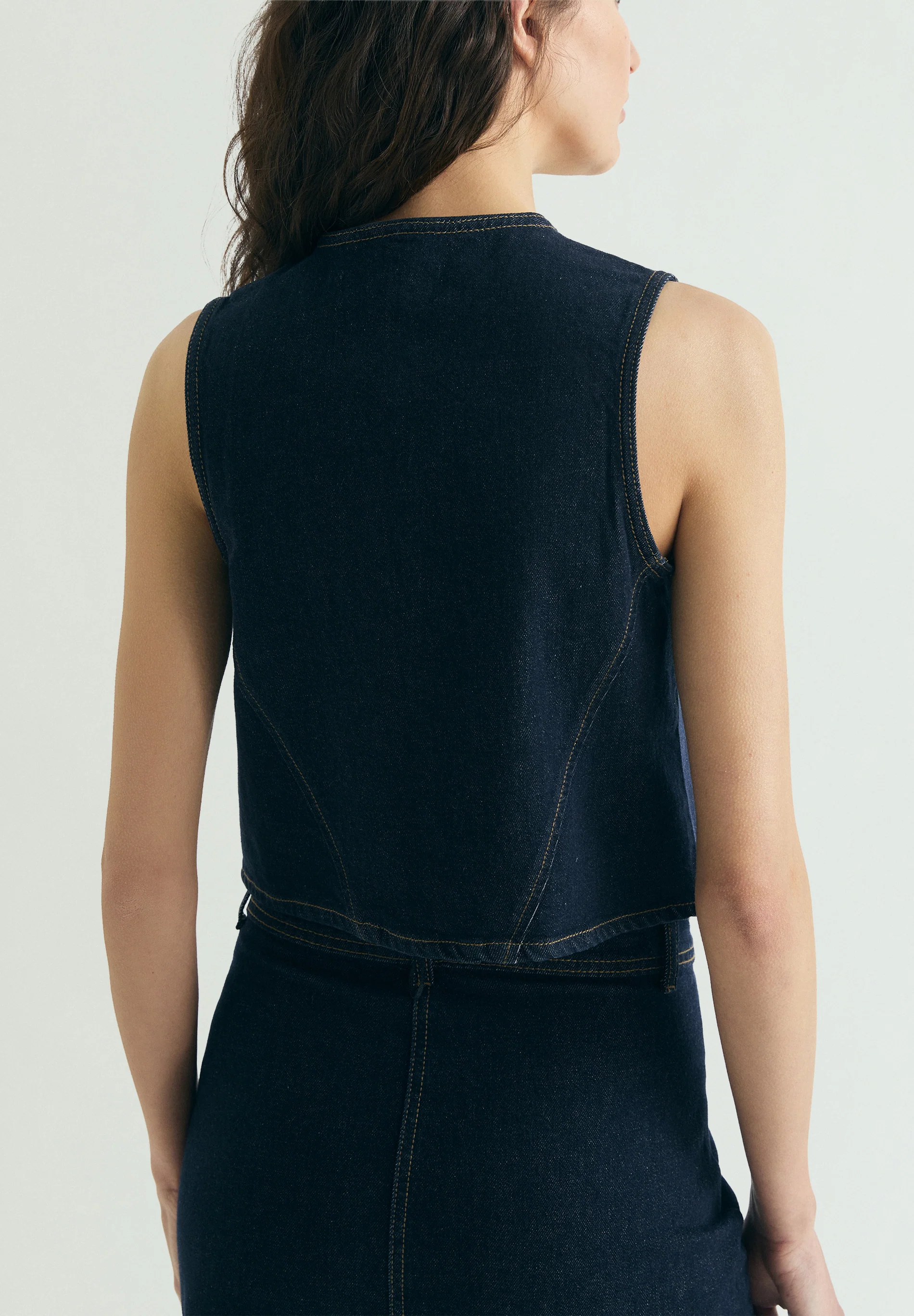 CHALECO DENIM CROPPED - Image 3
