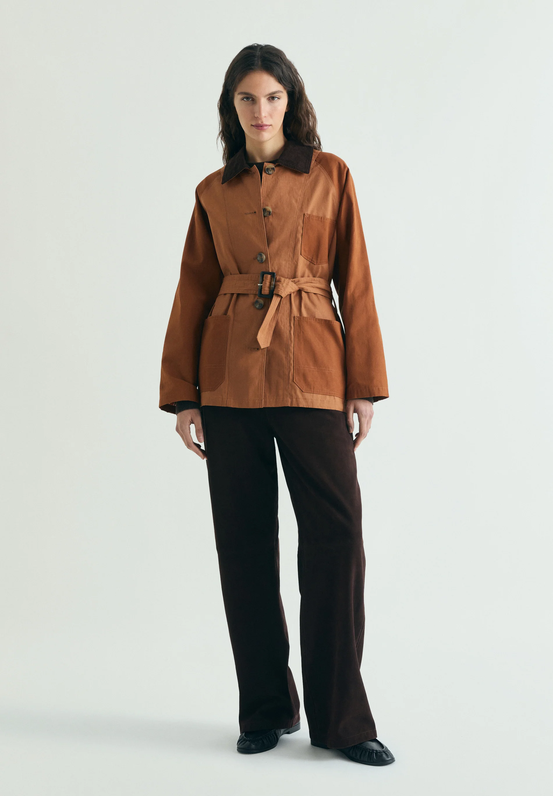CHAQUETA ENCERADA BICOLOR - Image 2