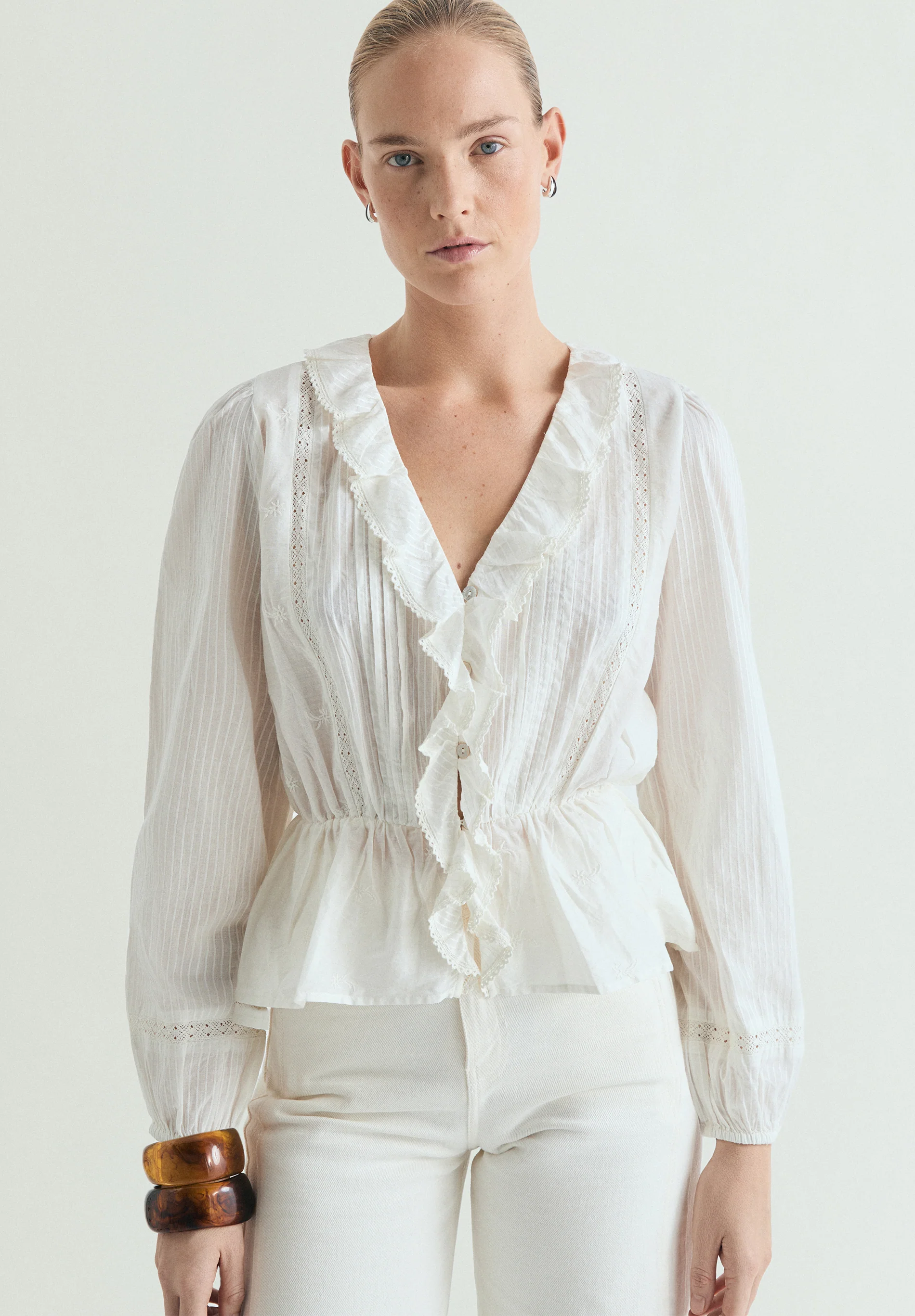 BLUSA FRUNCIDA VOLANTES - Image 3