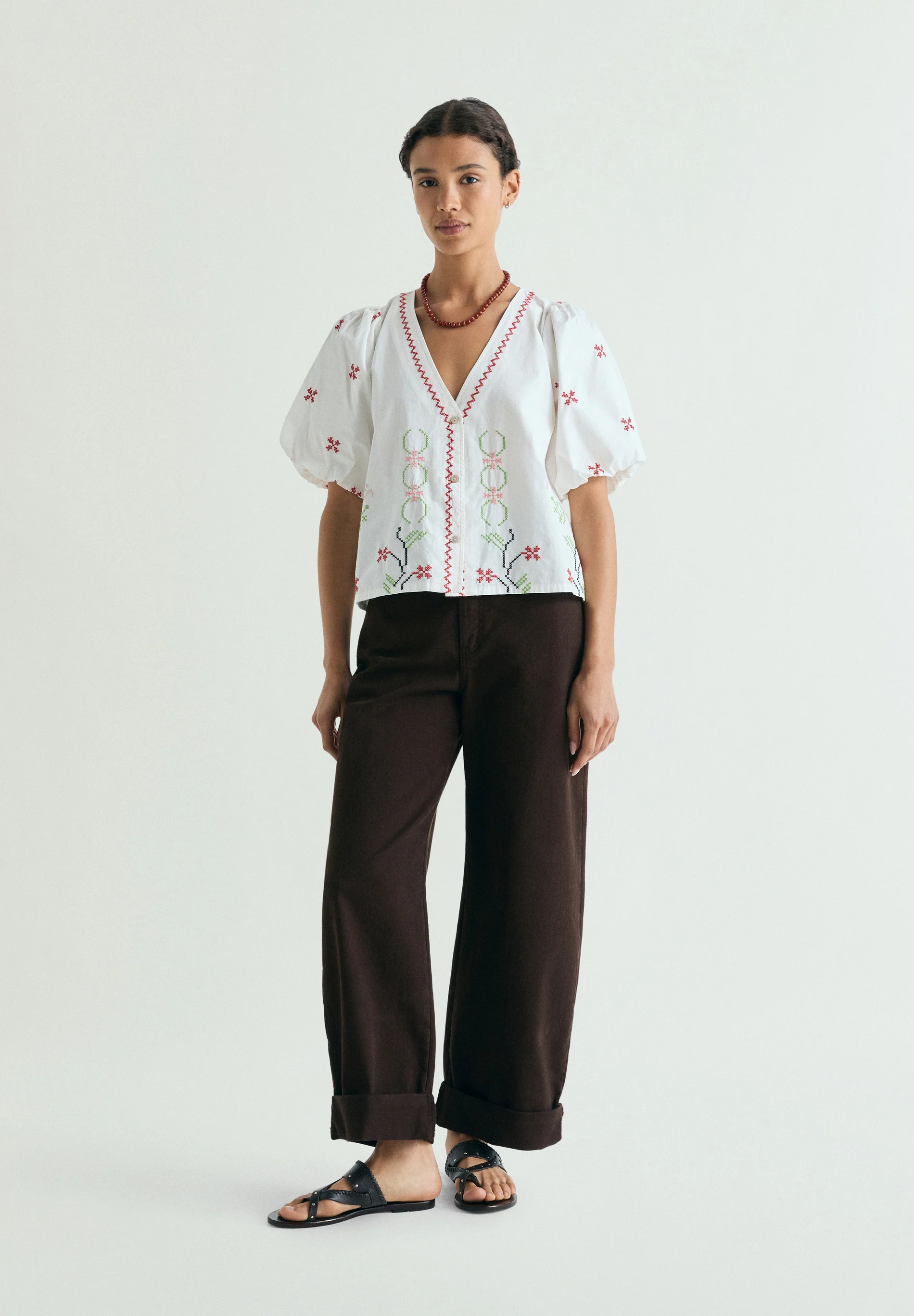 BLUSA BORDADOS FLORALES - Image 2