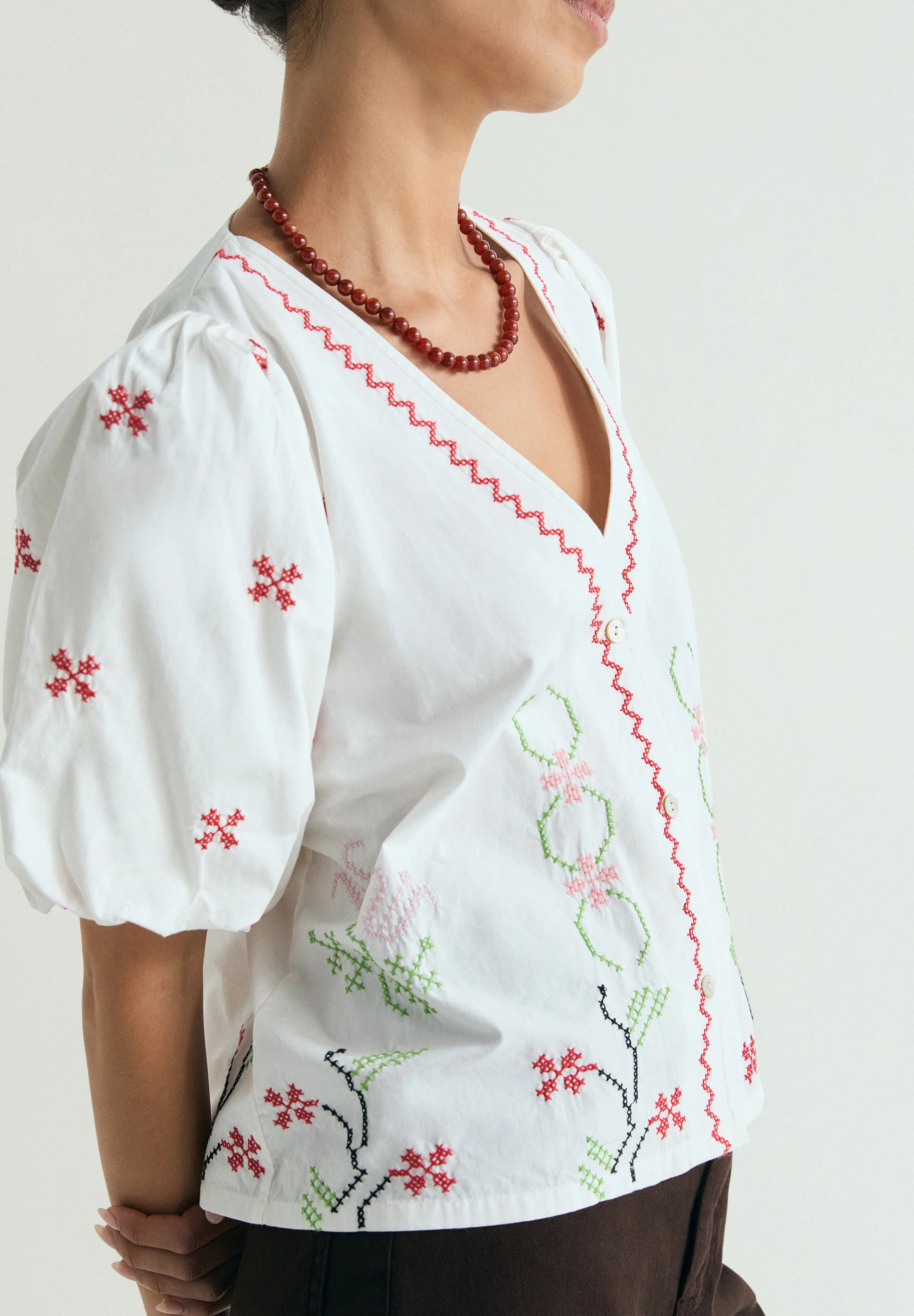 BLUSA BORDADOS FLORALES - Image 3