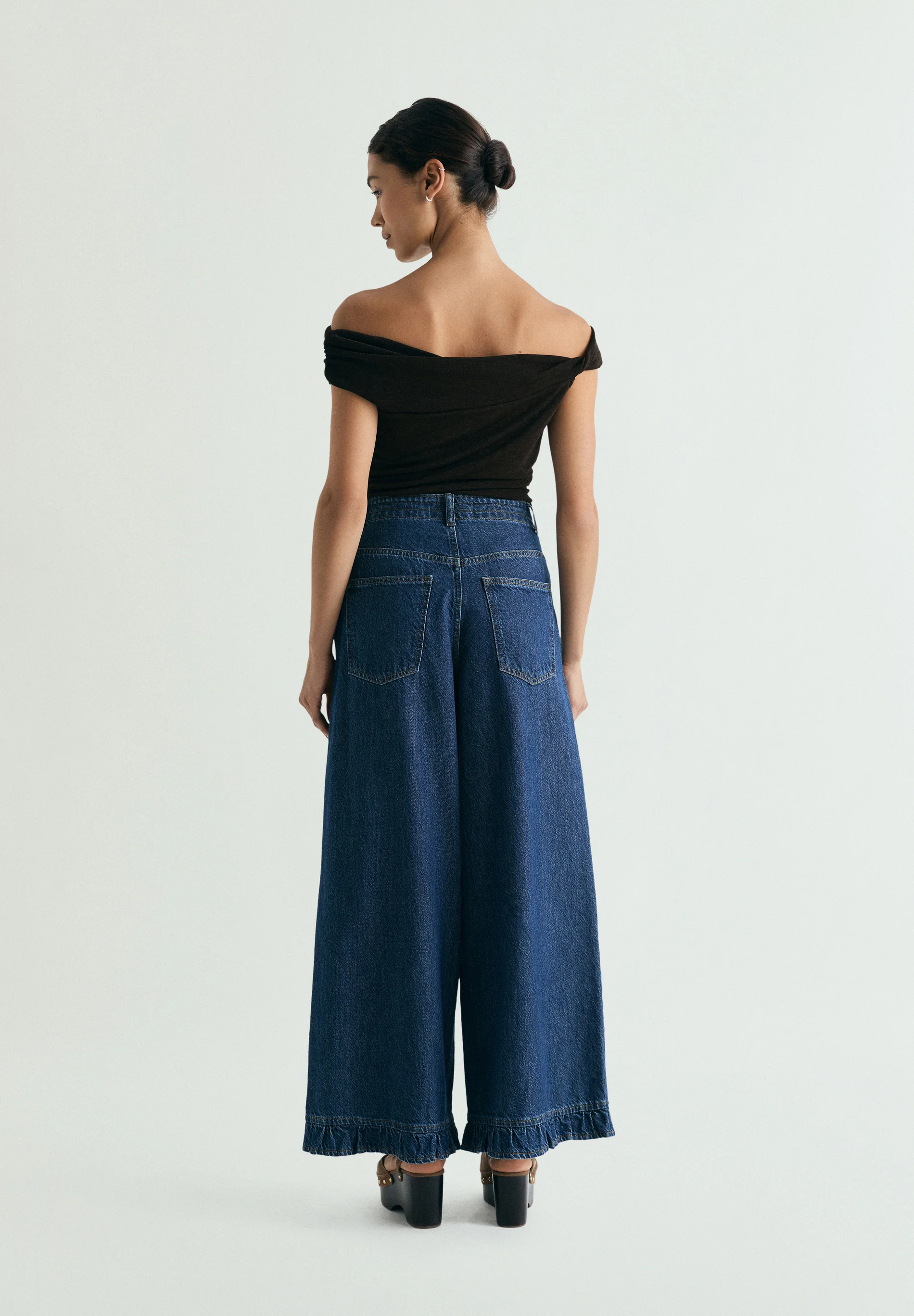 JEANS WIDE LEG DETALLE VOLANTE - Image 4