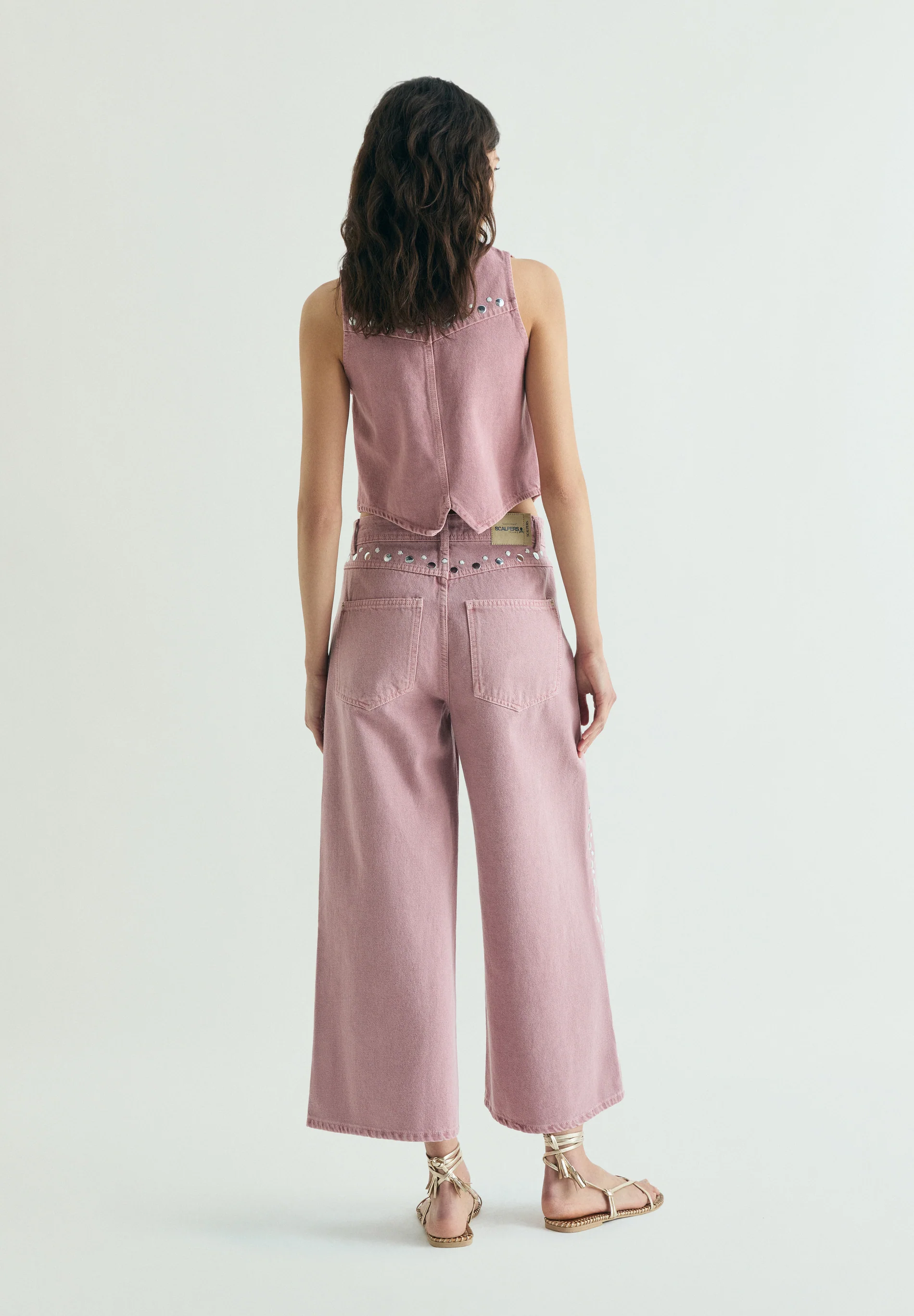 JEANS CULOTTE STUDS - Image 3