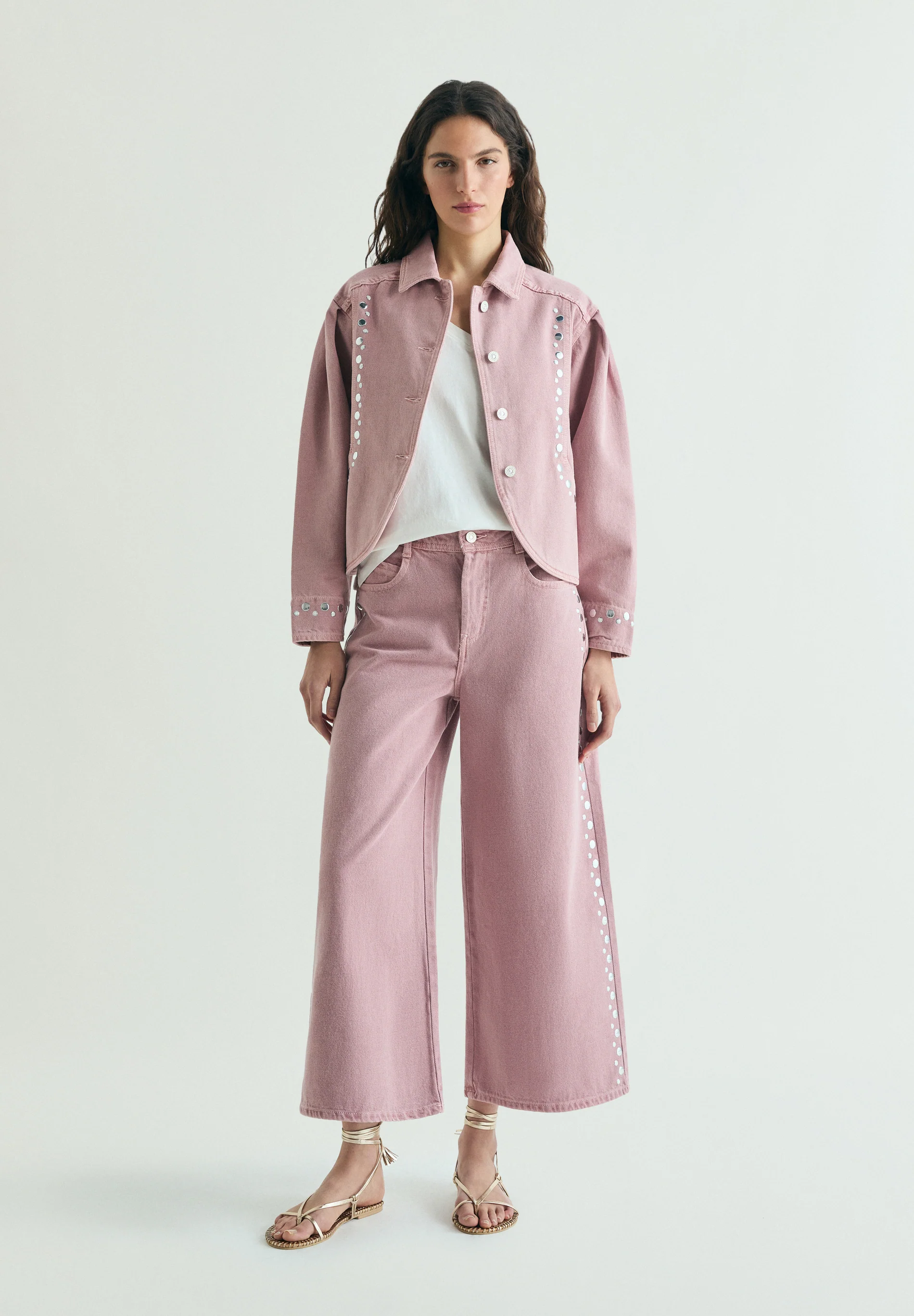 JEANS CULOTTE STUDS - Image 6
