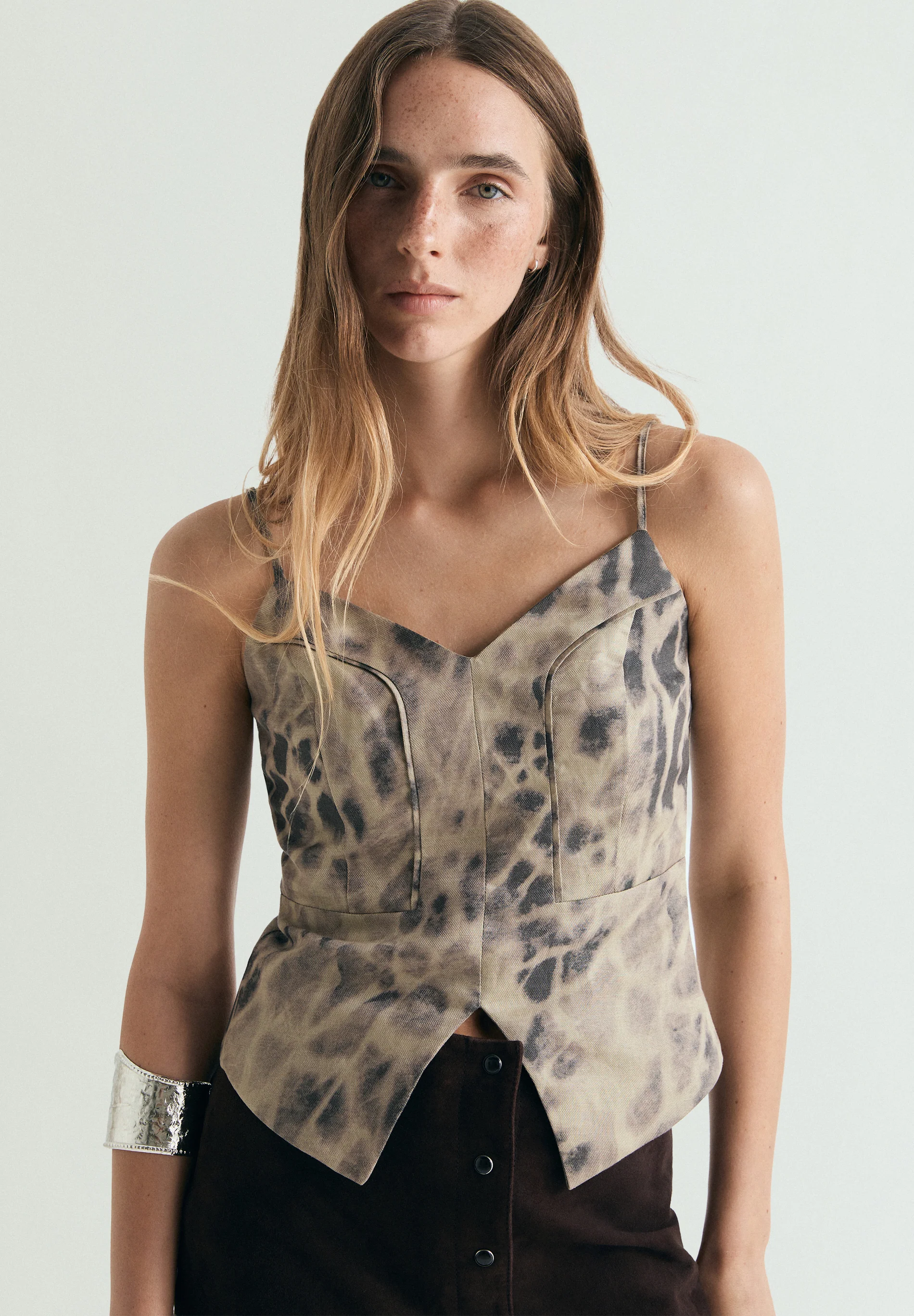 TOP LINO ESTAMPADO