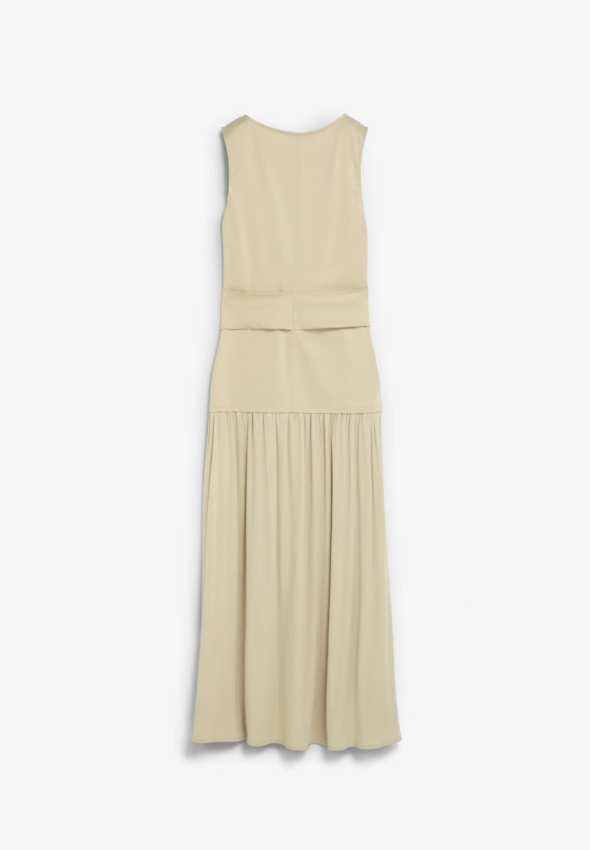VESTIDO MIDI DRAPEADO CON DETALLE METÁLICO - Image 3