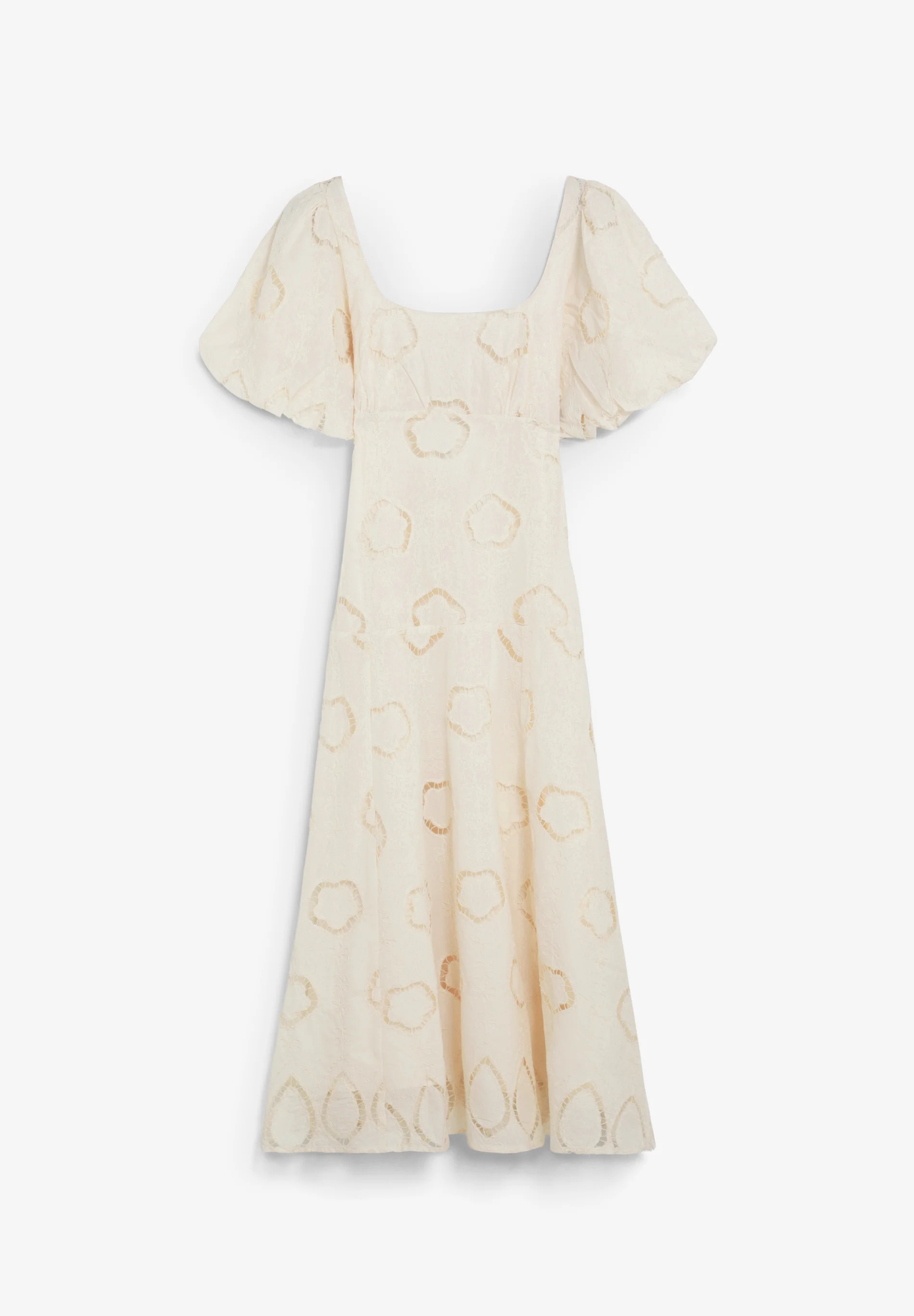VESTIDO MIDI MANGAS ABULLONADAS - Image 6