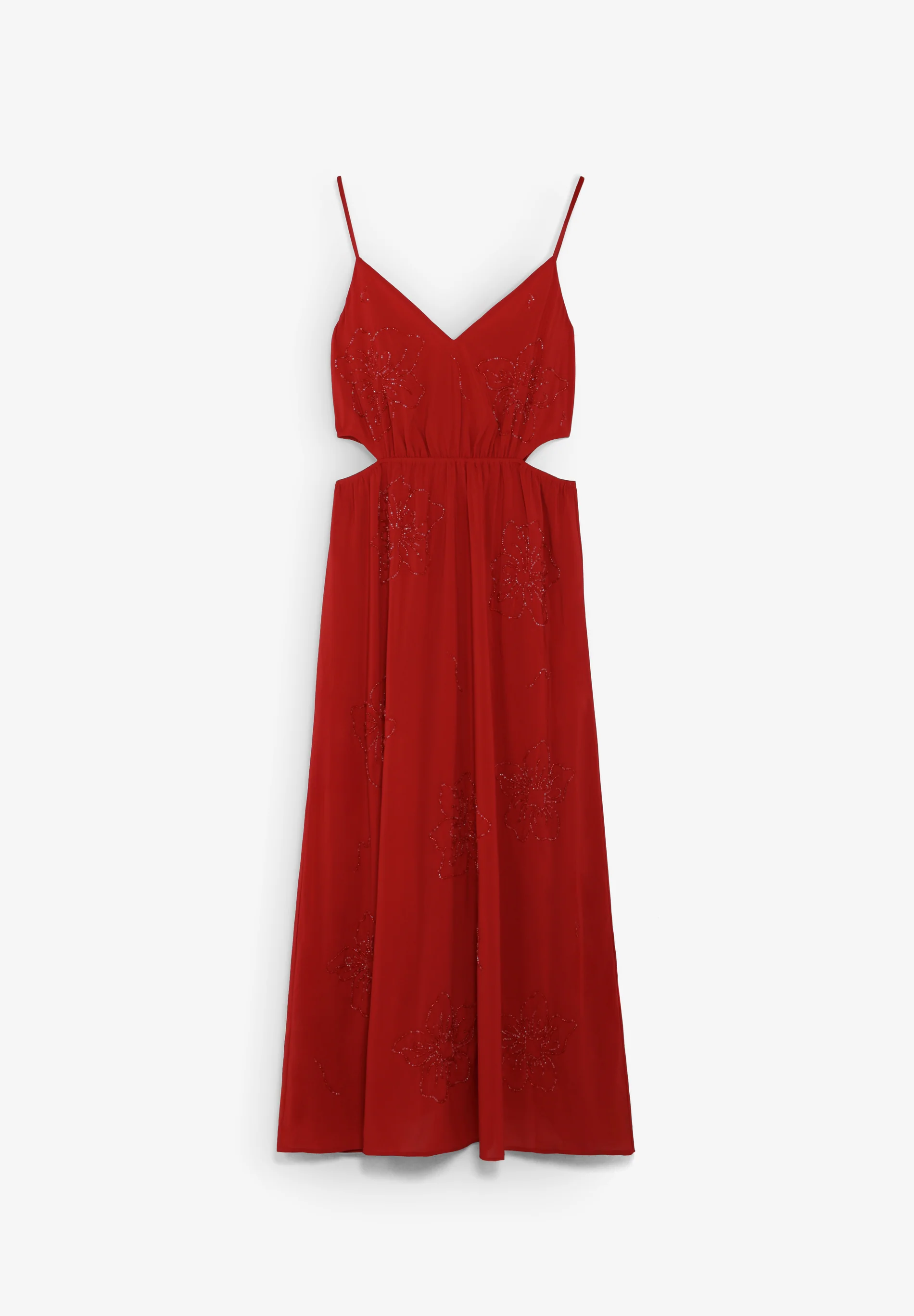 VESTIDO MIDI ABALORIOS CON CUT OUT - Image 4